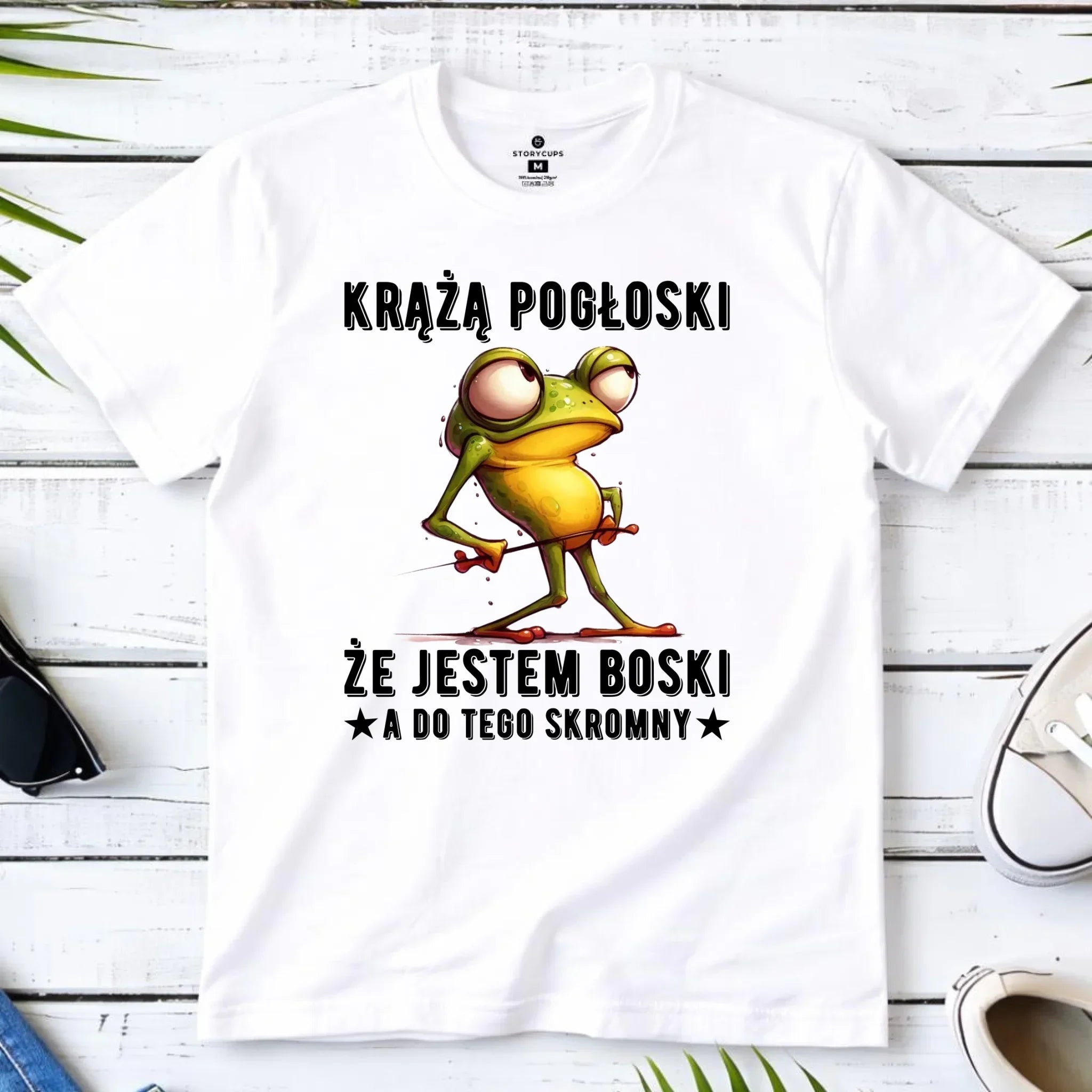 Koszulka męska - prezent dla chłopaka - Jestem boski DCH15 - StoryCups.pl