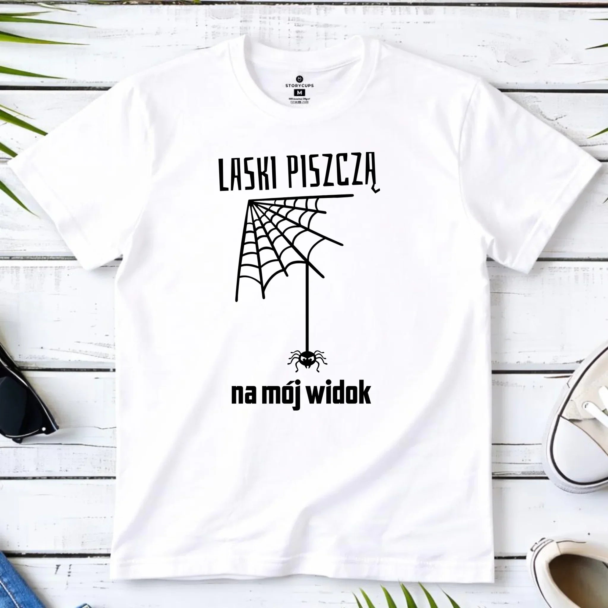 Koszulka męska - prezent dla chłopaka - Laski piszczą na mój widok DCH13 - StoryCups.pl