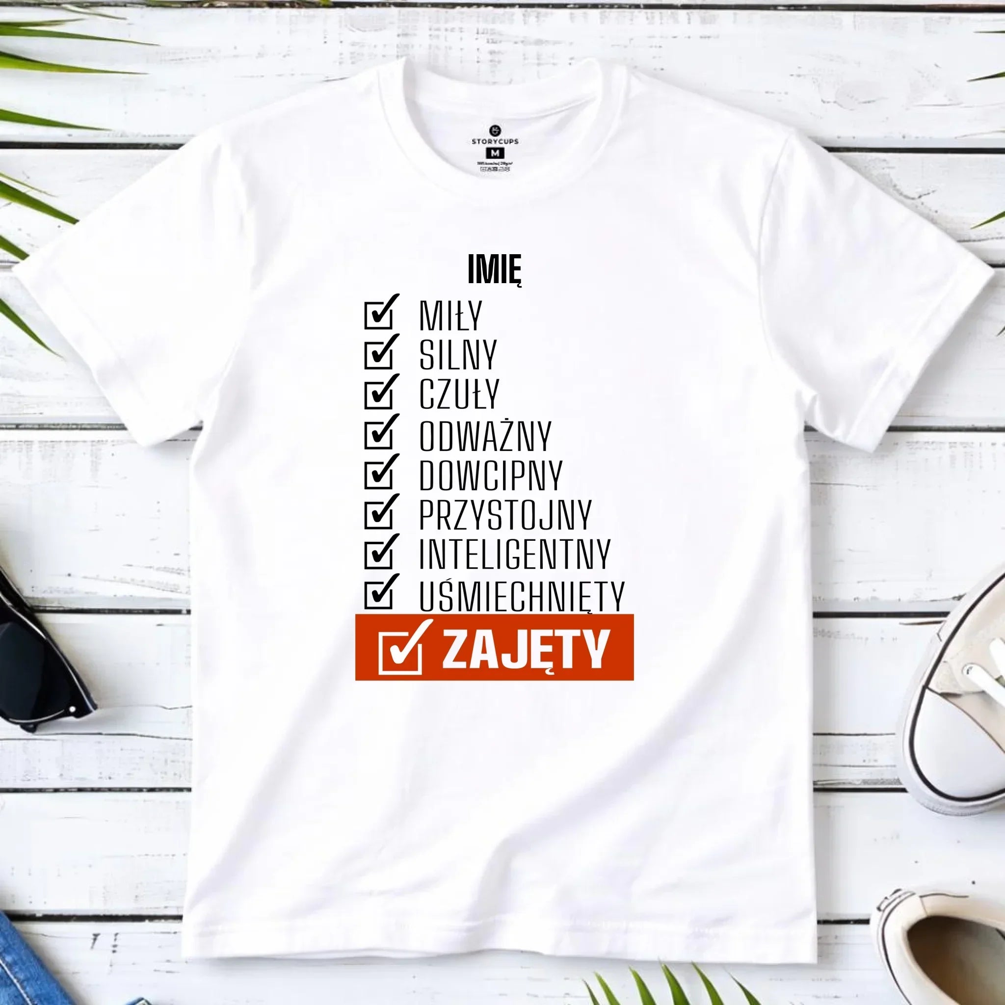 Koszulka męska - Zajęty prezent dla chłopaka męża narzeczonego - personalizowana DCH05 - StoryCups.pl