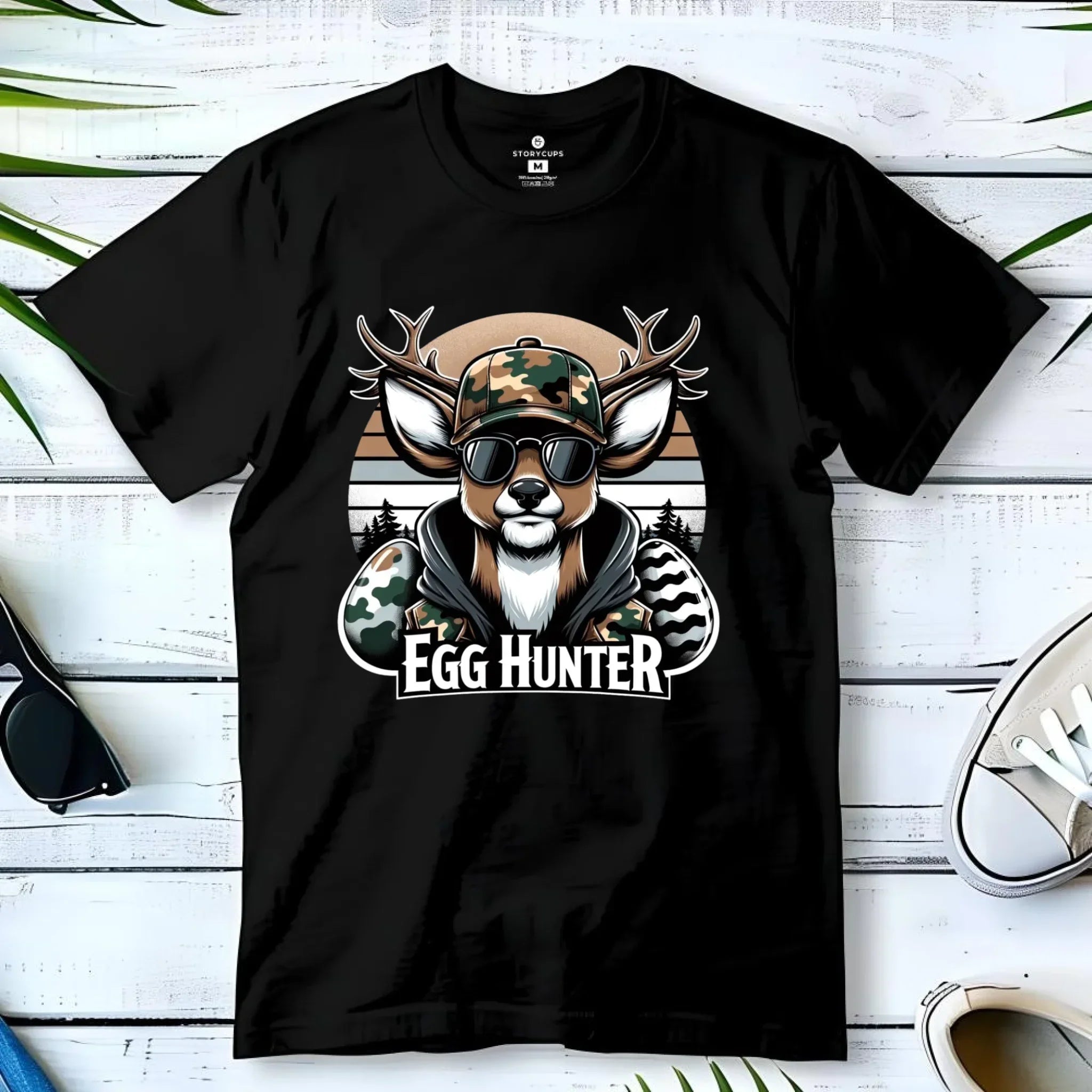Koszulka męska wielkanocna - Jeleń Survival Egg hunter WN19 - StoryCups.pl