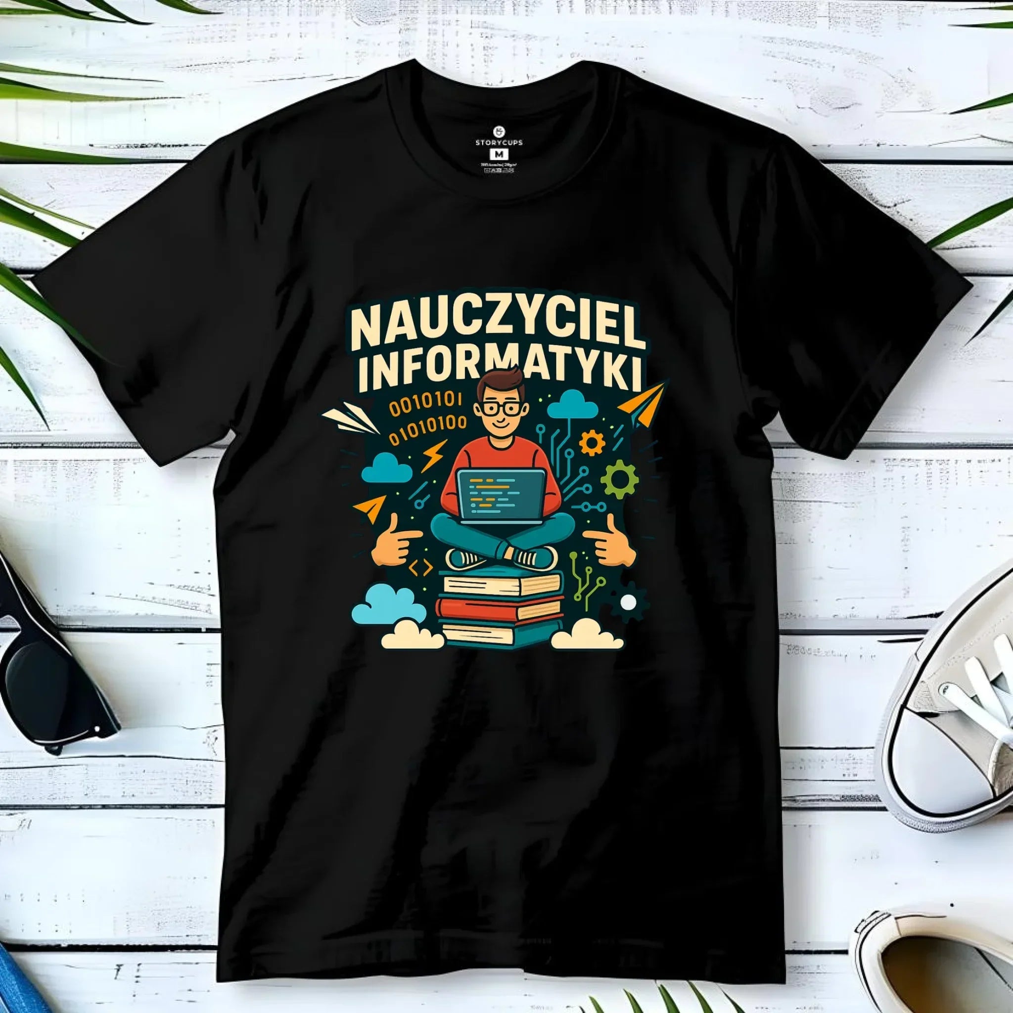 Koszulka męska dla nauczyciela - Nauczyciel informatyki N33 - StoryCups.pl