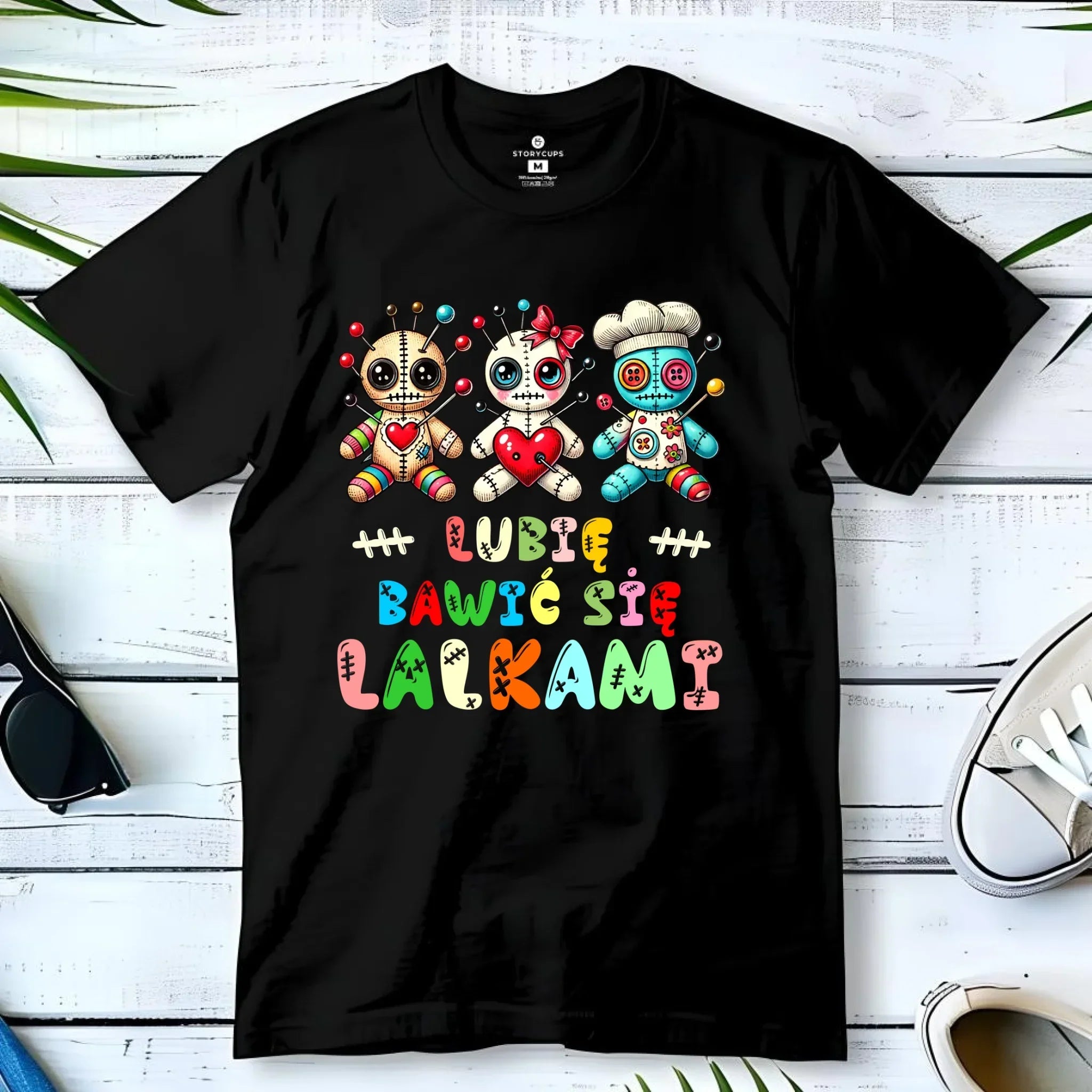 Koszulka męska - Voodoo Lubię bawić się lalkami W52 - StoryCups.pl