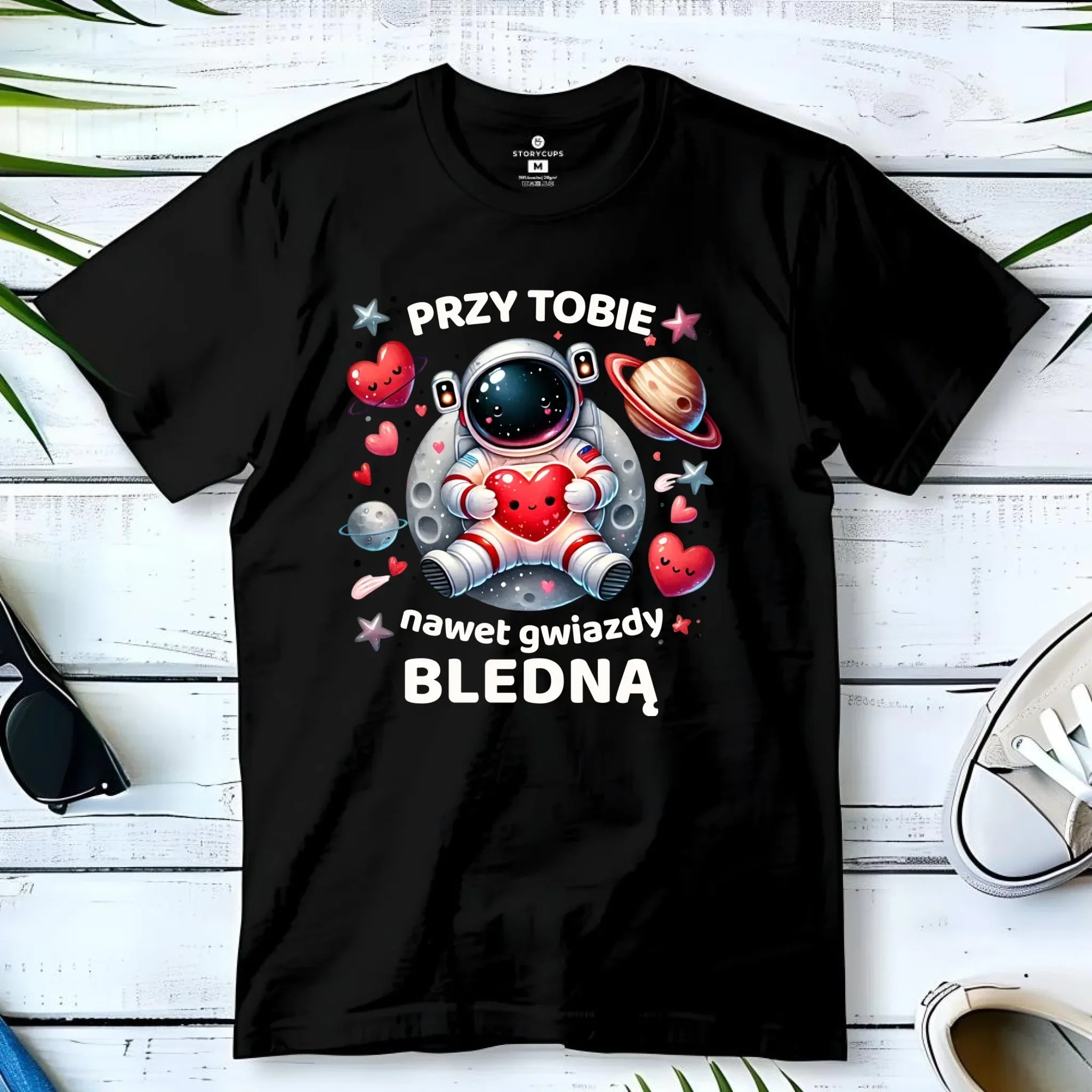 Koszulka męska - Przy Tobie nawet gwiazdy bledną W57 - StoryCups.pl