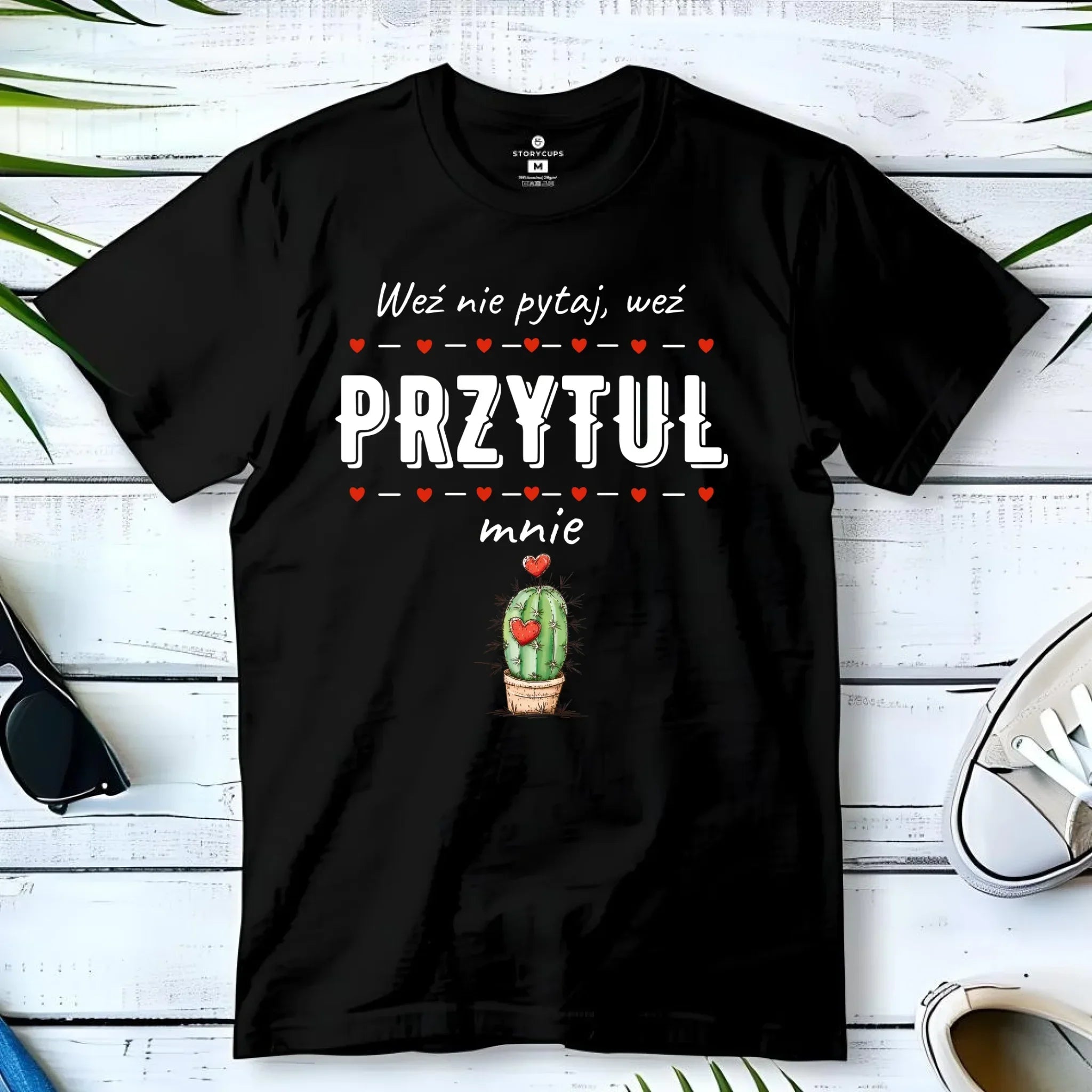 Koszulka męska - Weź nie pytaj, weź przytul mnie W49 - StoryCups.pl