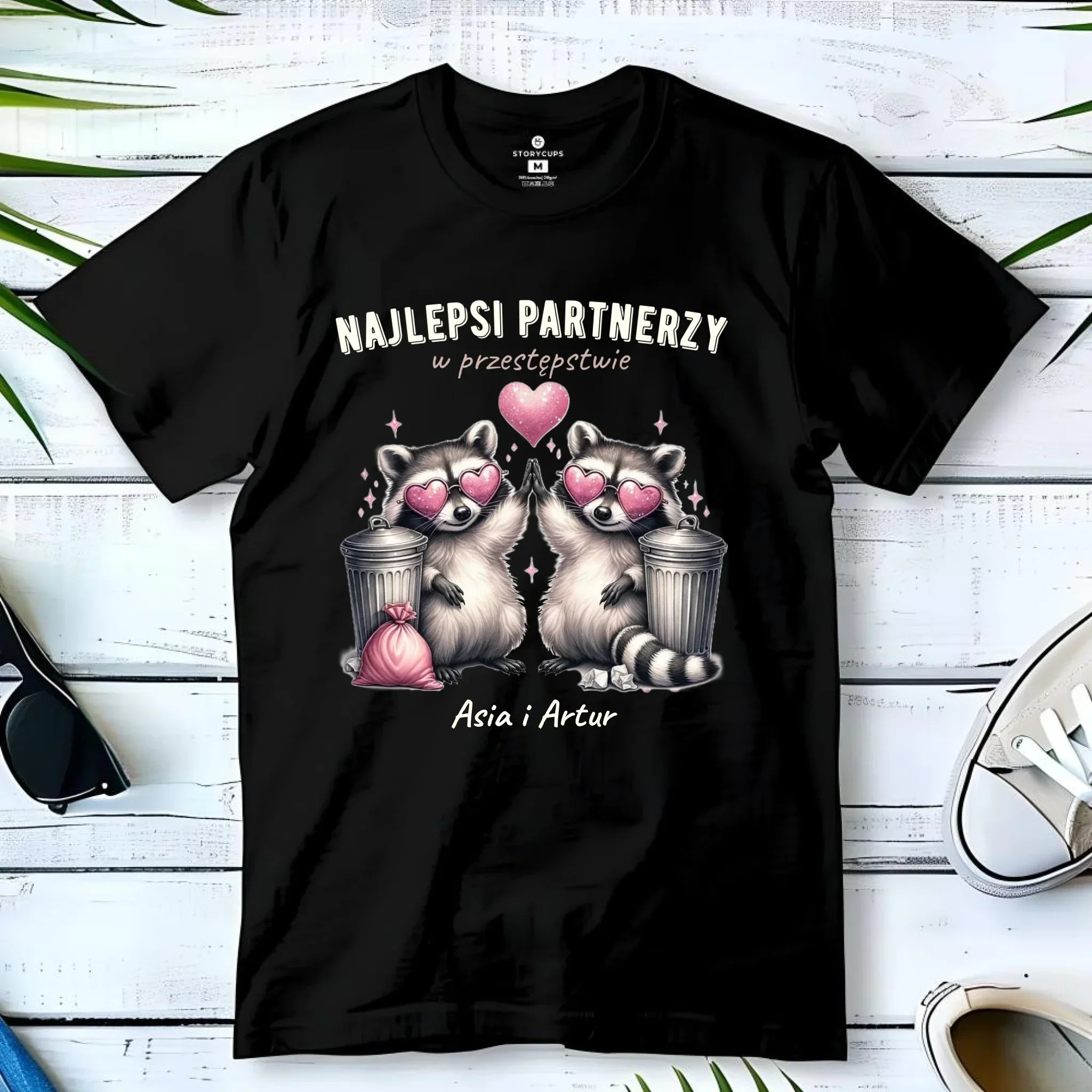 Koszulka męska dla par - Najlepsi partnerzy w przestępstwie - personalizowana W27 - StoryCups.pl