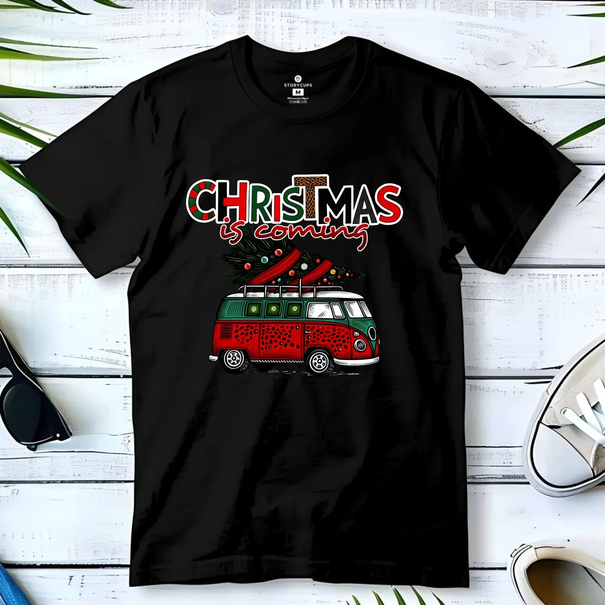 Koszulka męska świąteczna - Kamper Christmas is coming BN42 - StoryCups.pl