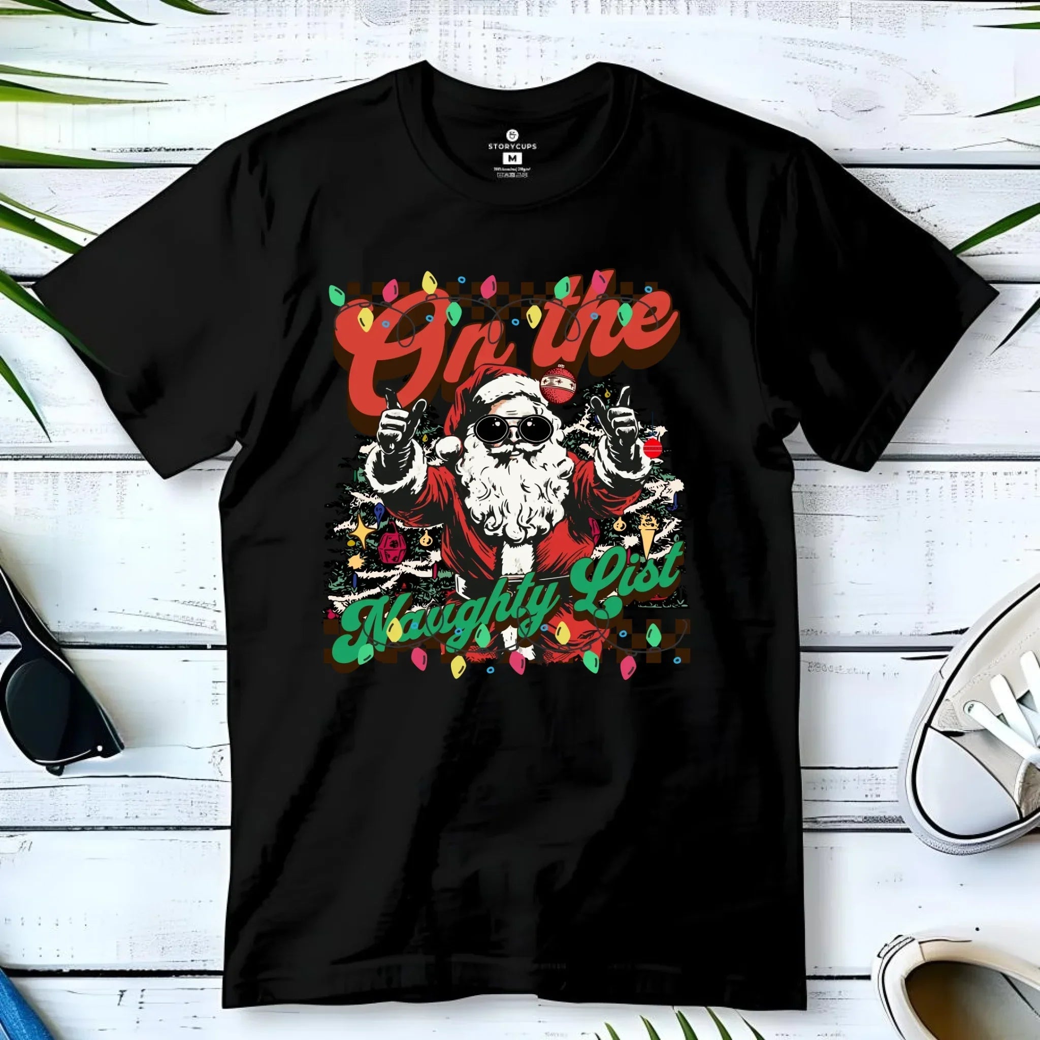 Koszulka męska świąteczna - On the Naughty List BN50 - StoryCups.pl