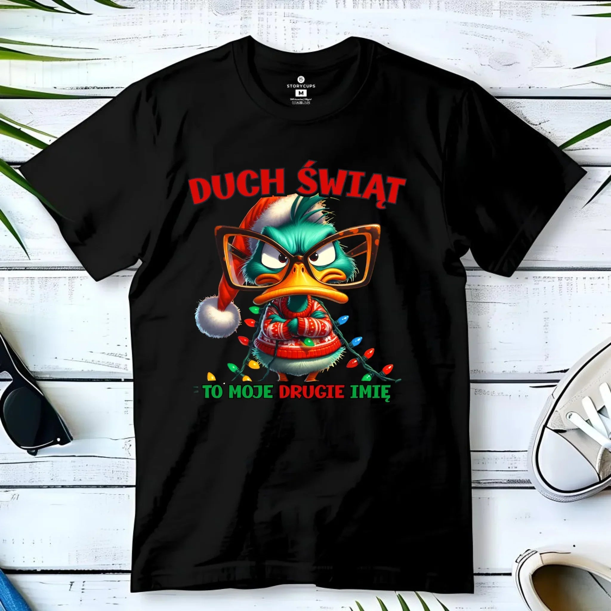 Koszulka męska świąteczna - Duch Świąt to moje drugie imię BN76 - StoryCups.pl