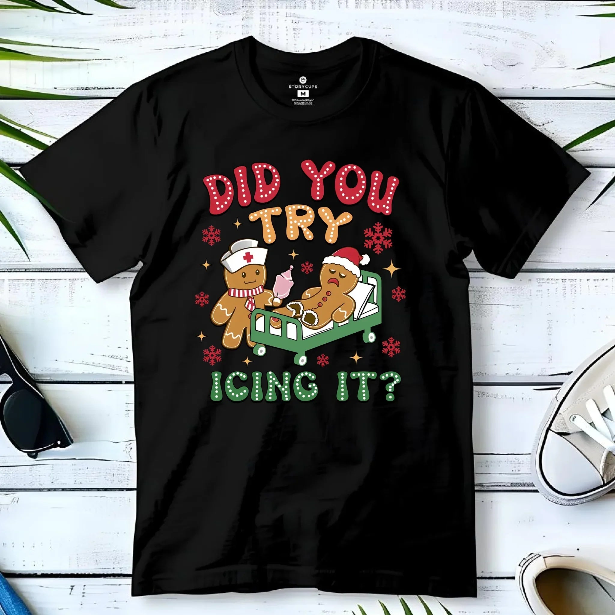 Koszulka męska świąteczna - Did you try icing it? BN78 - StoryCups.pl