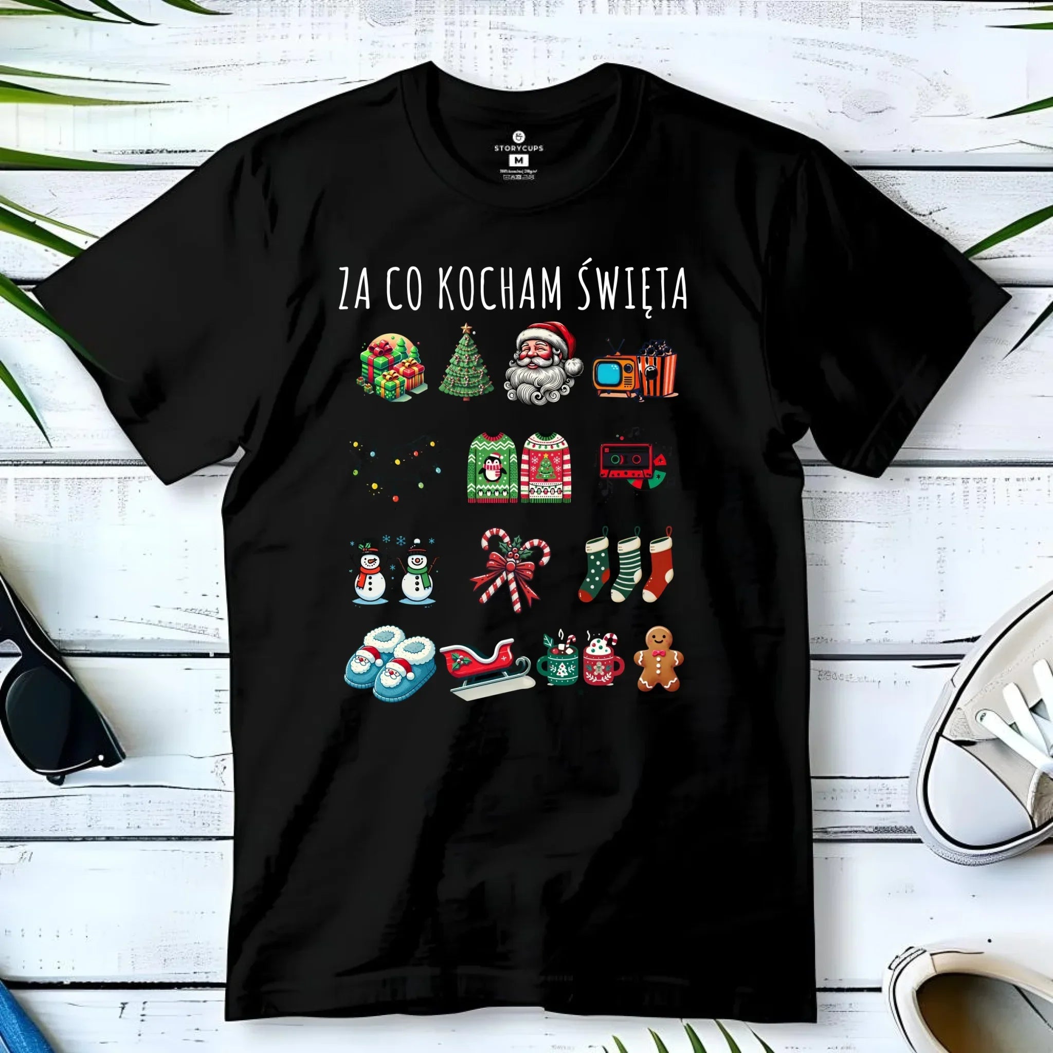 Koszulka męska świąteczna - Za co kocham święta BN130 - StoryCups.pl