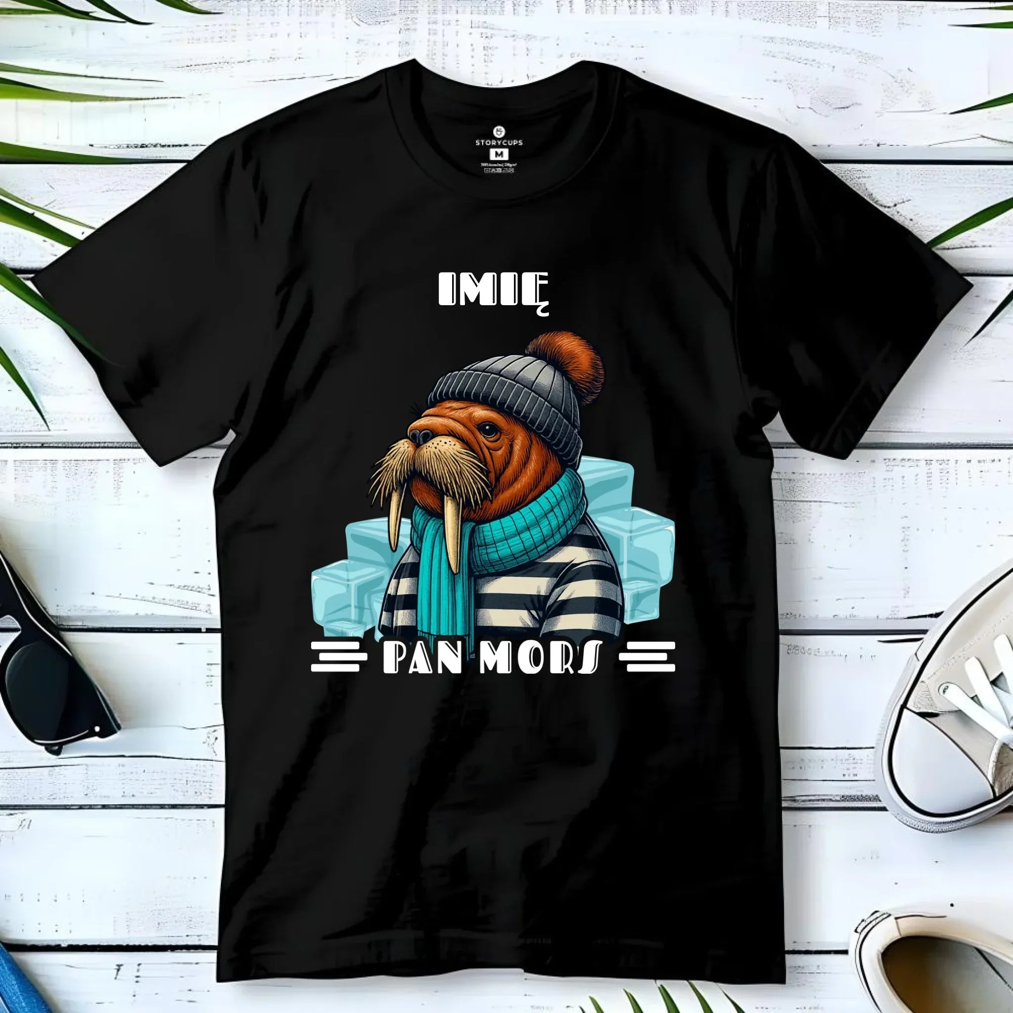 Koszulka męska - prezent dla morsa - Pan Mors - personalizowana HM15 - StoryCups.pl