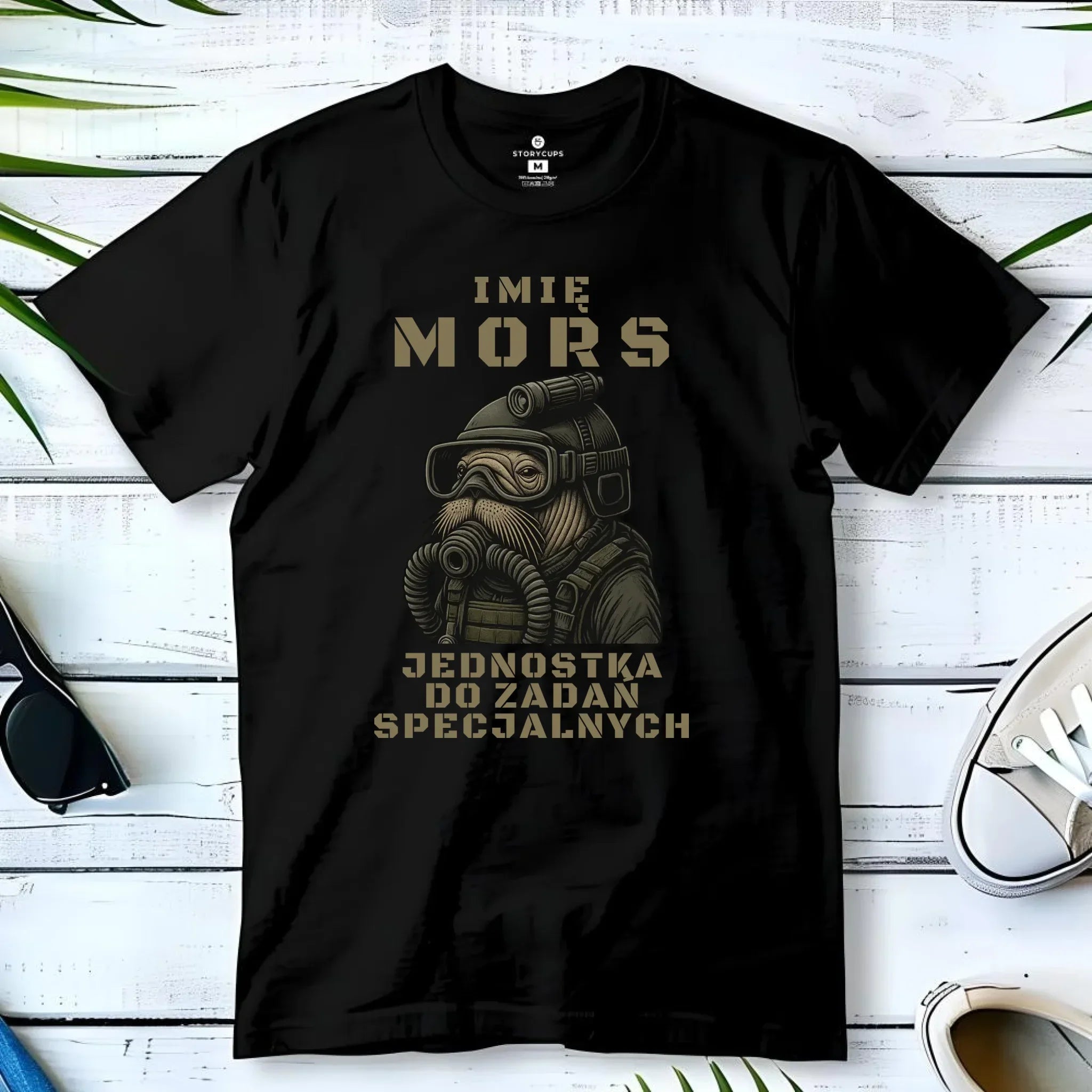 Koszulka męska - prezent dla morsa - Mors do zadań specjalnych - personalizowana HM07 - StoryCups.pl