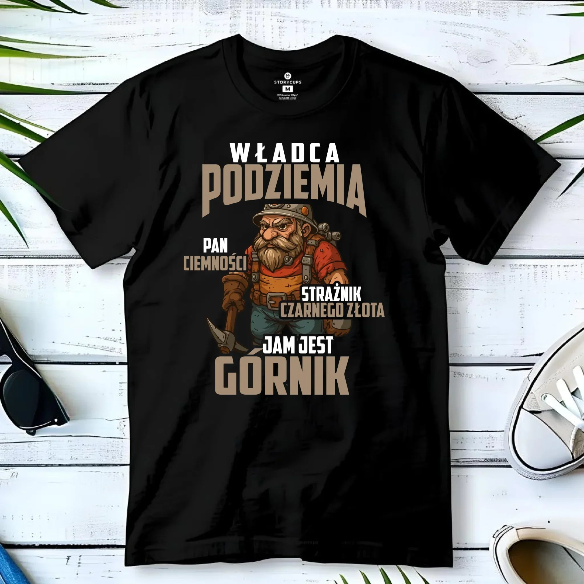 Koszulka męska - prezent dla górnika - Władca podziemia Górnik G20 - StoryCups.pl