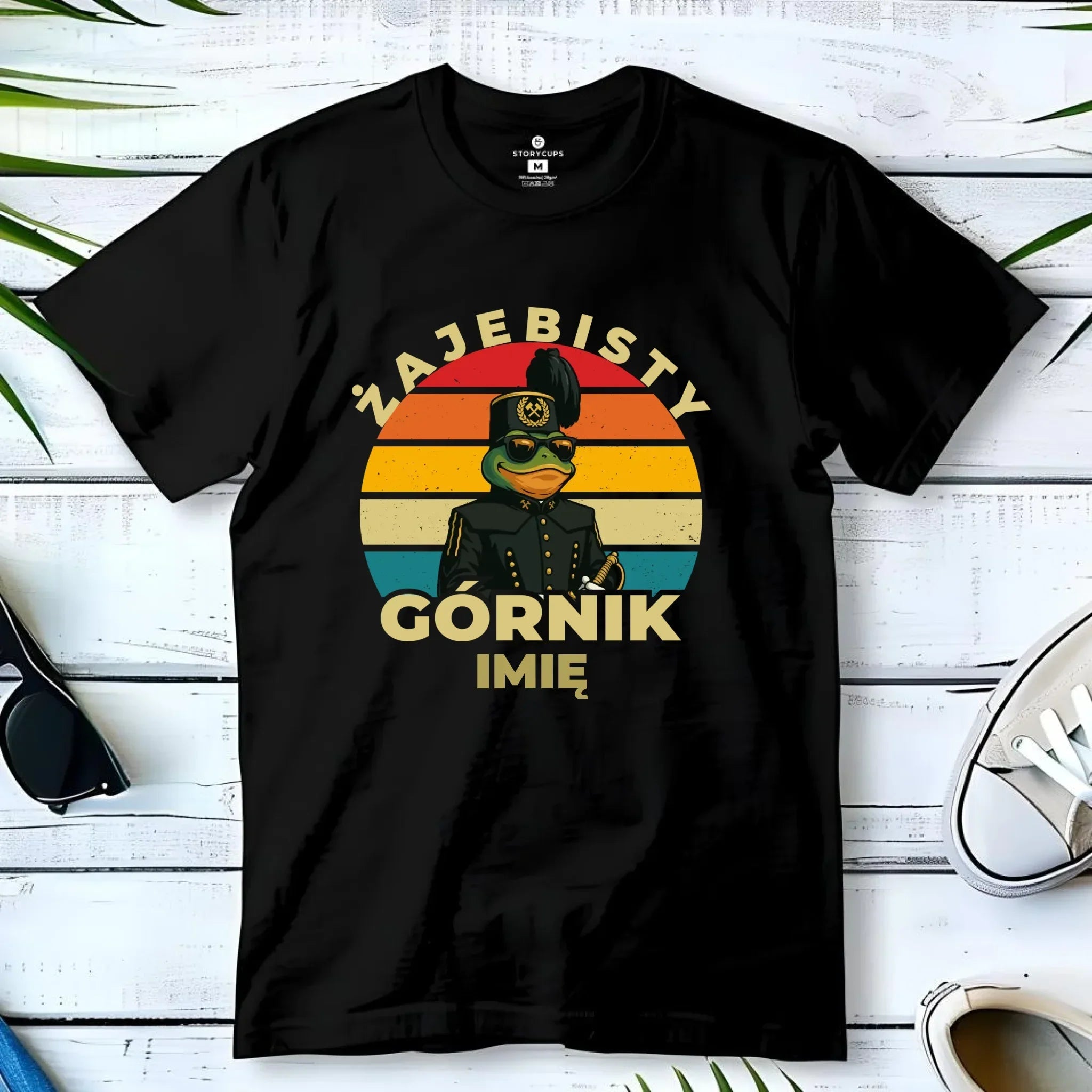 Koszulka męska - prezent dla górnika - Żajebisty górnik - personalizowana G19 - StoryCups.pl