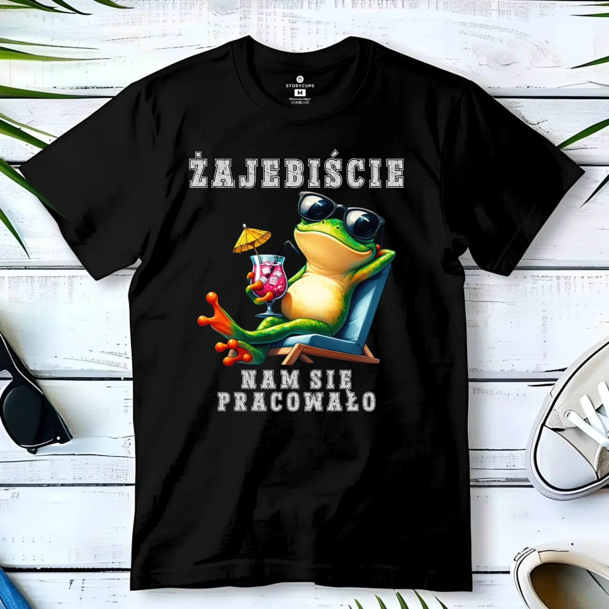 Koszulka męska na odejście z pracy - Żajebiście nam się pracowało OP09 - StoryCups.pl