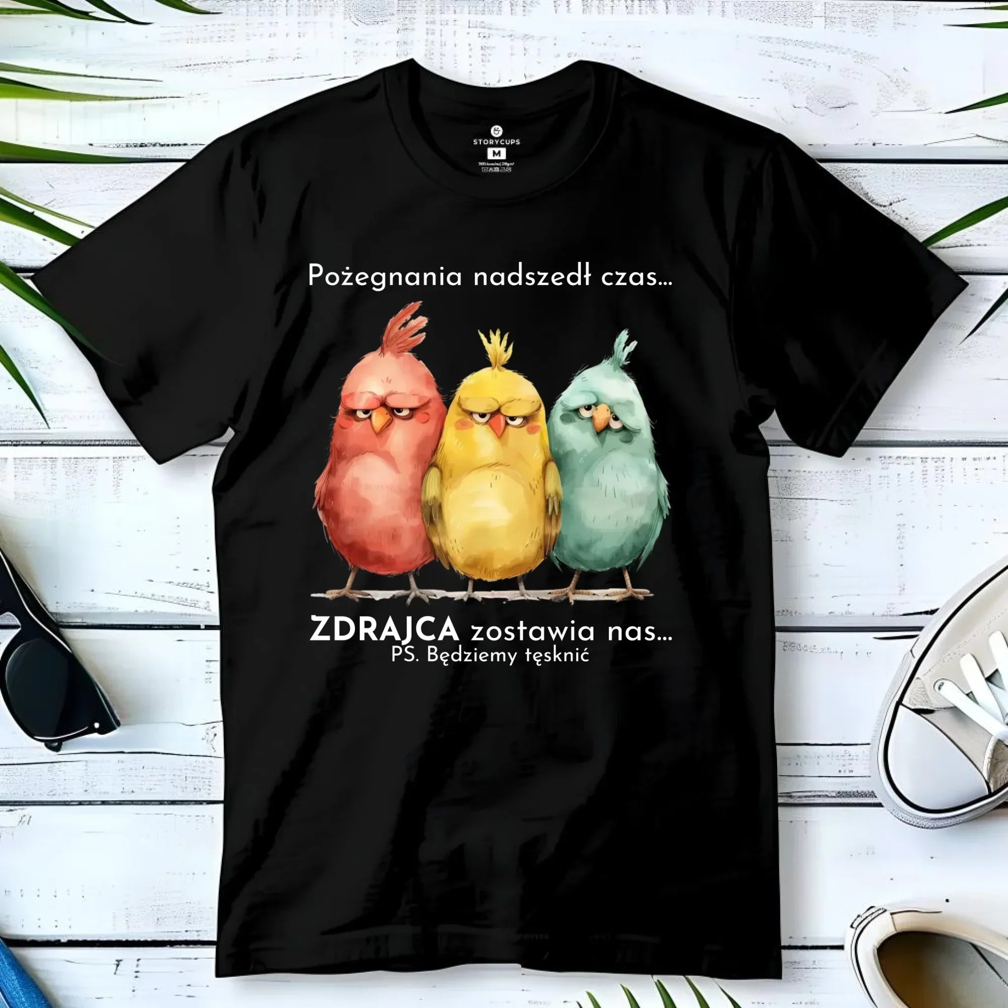 Koszulka męska na odejście z pracy - Pożegnania nadszedł czas OP05 - StoryCups.pl