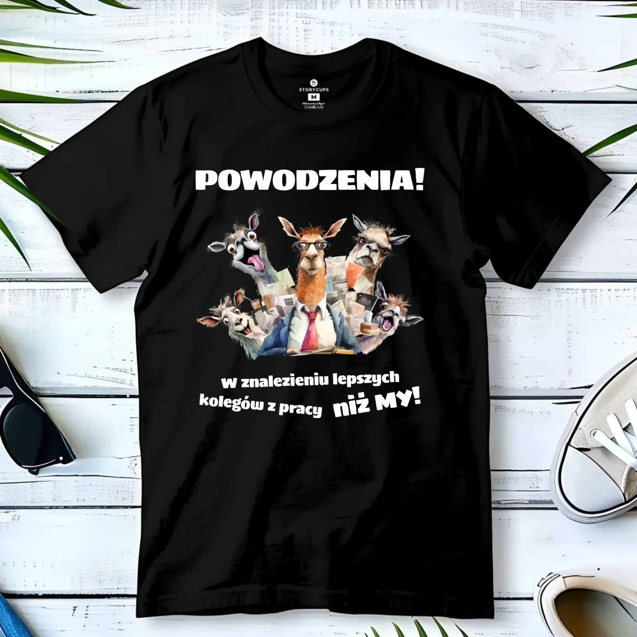 Koszulka męska na odejście z pracy - Powodzenia w znalezieniu lepszych kolegów OP08 - StoryCups.pl