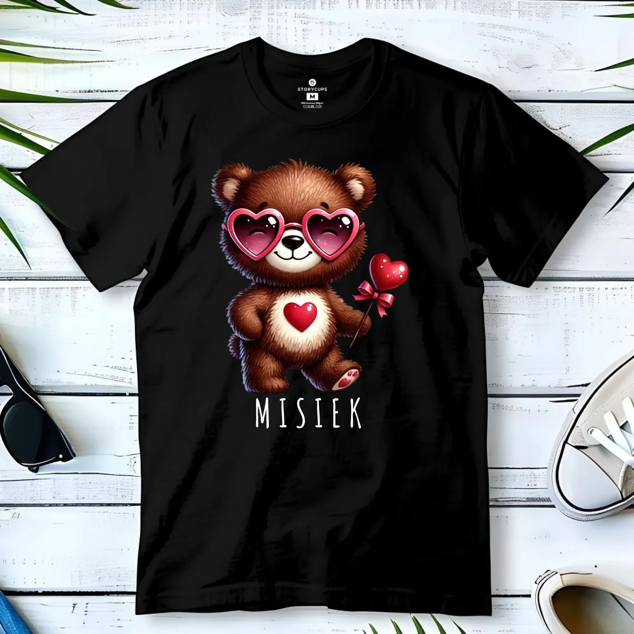 Koszulka męska - Misiek z sercem W34 - StoryCups.pl