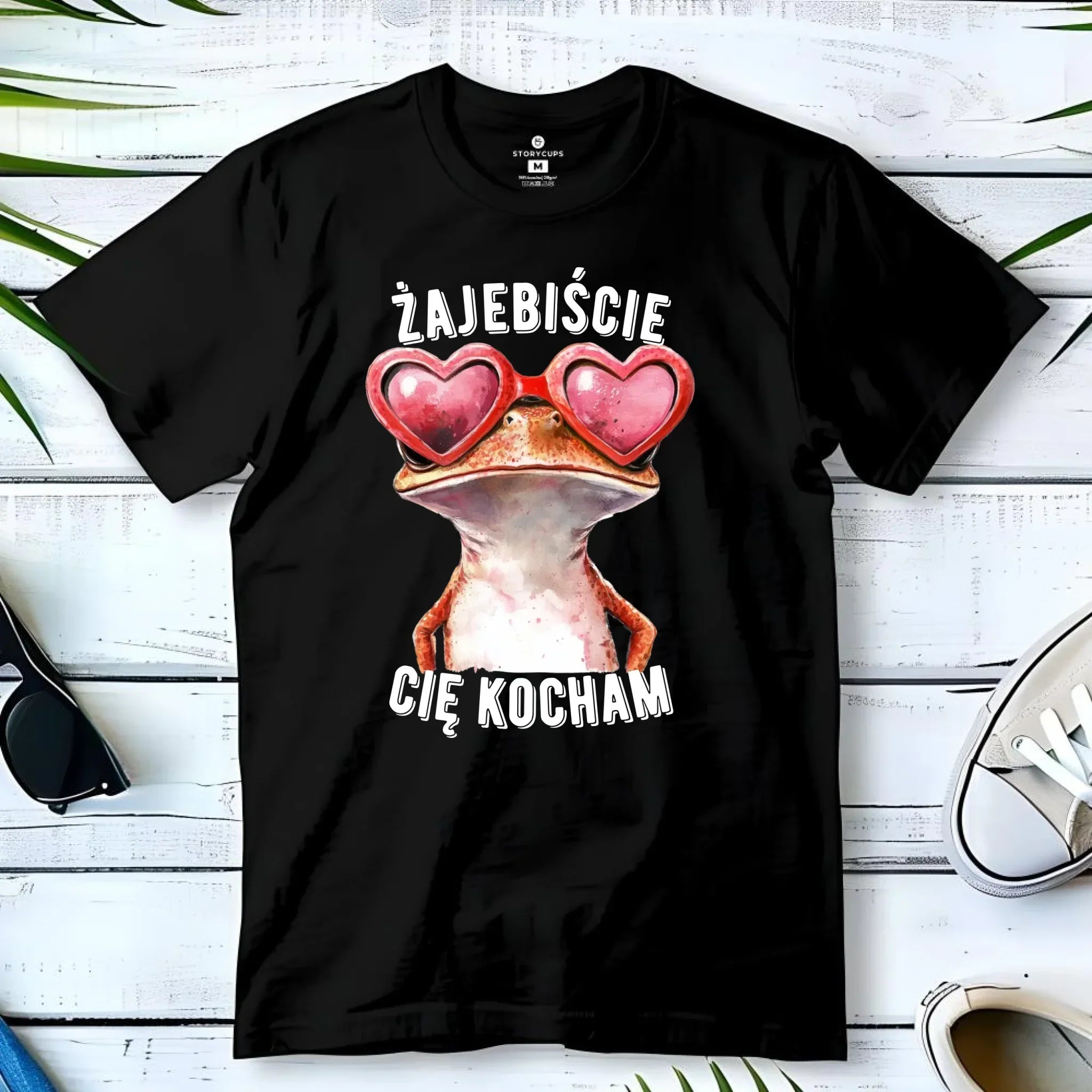 Koszulka męska dla par - Żajebiście Cię Kocham Żaba W17 - StoryCups.pl