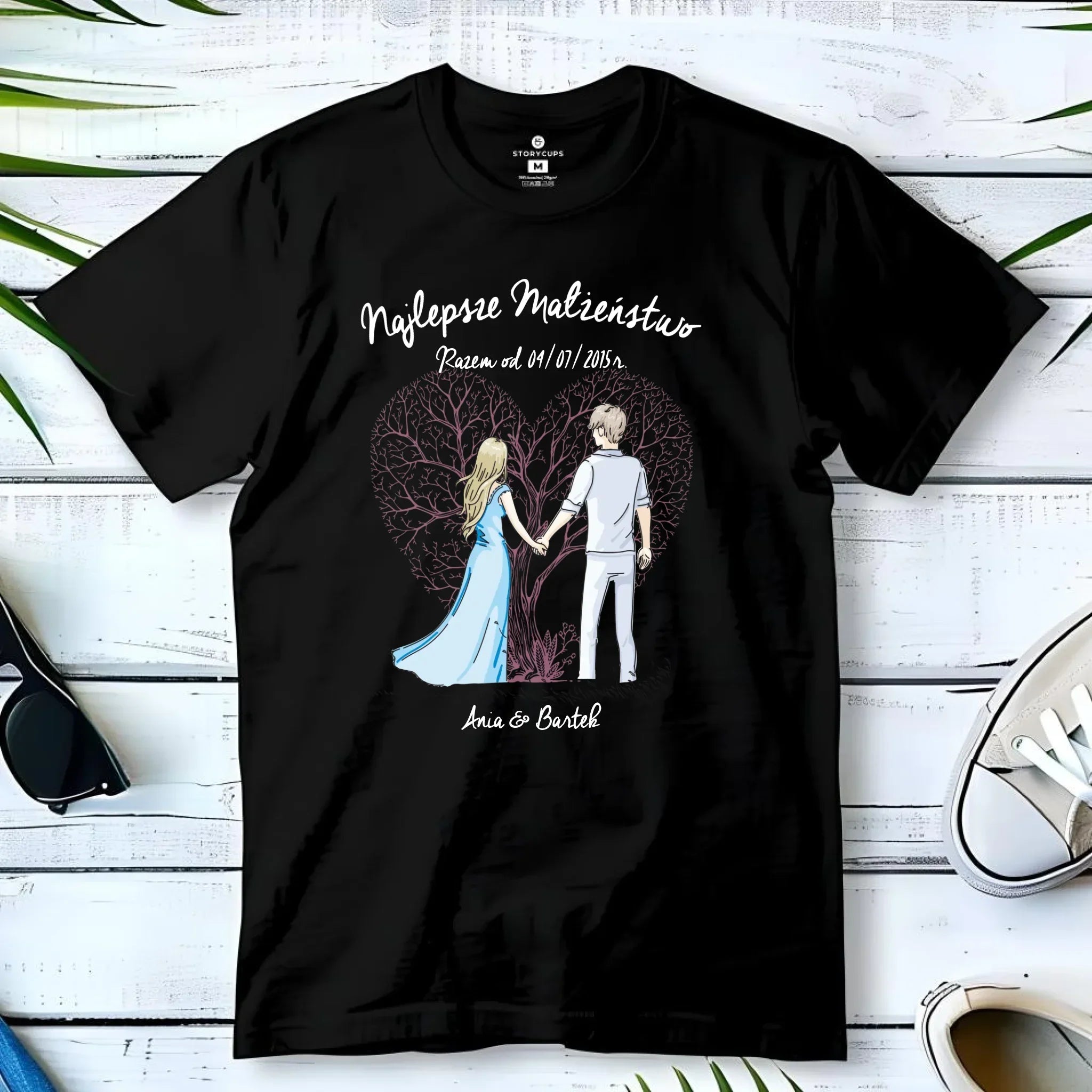 Koszulka męska dla męża - Najlepsze małżeństwo - personalizowana W03 - StoryCups.pl