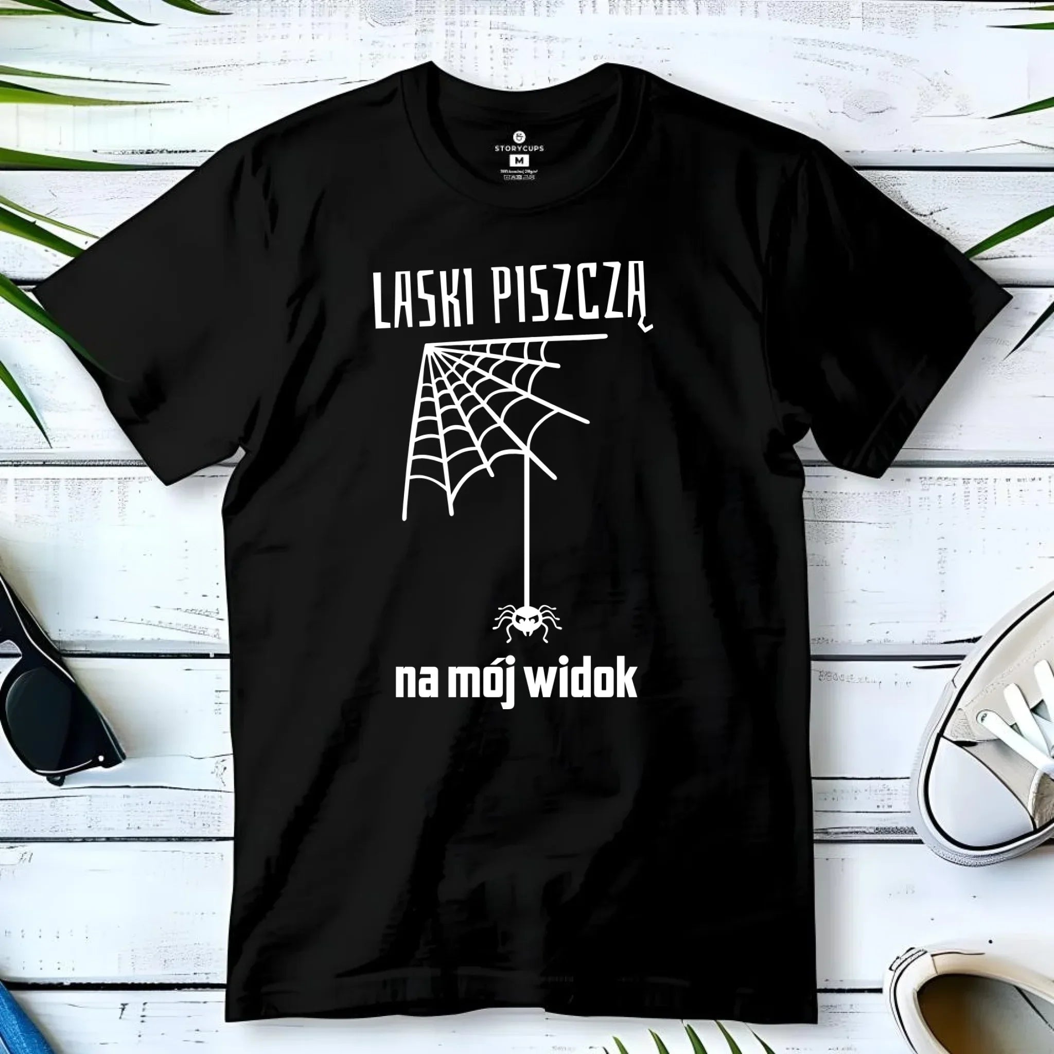 Koszulka męska - prezent dla chłopaka - Laski piszczą na mój widok DCH13 - StoryCups.pl