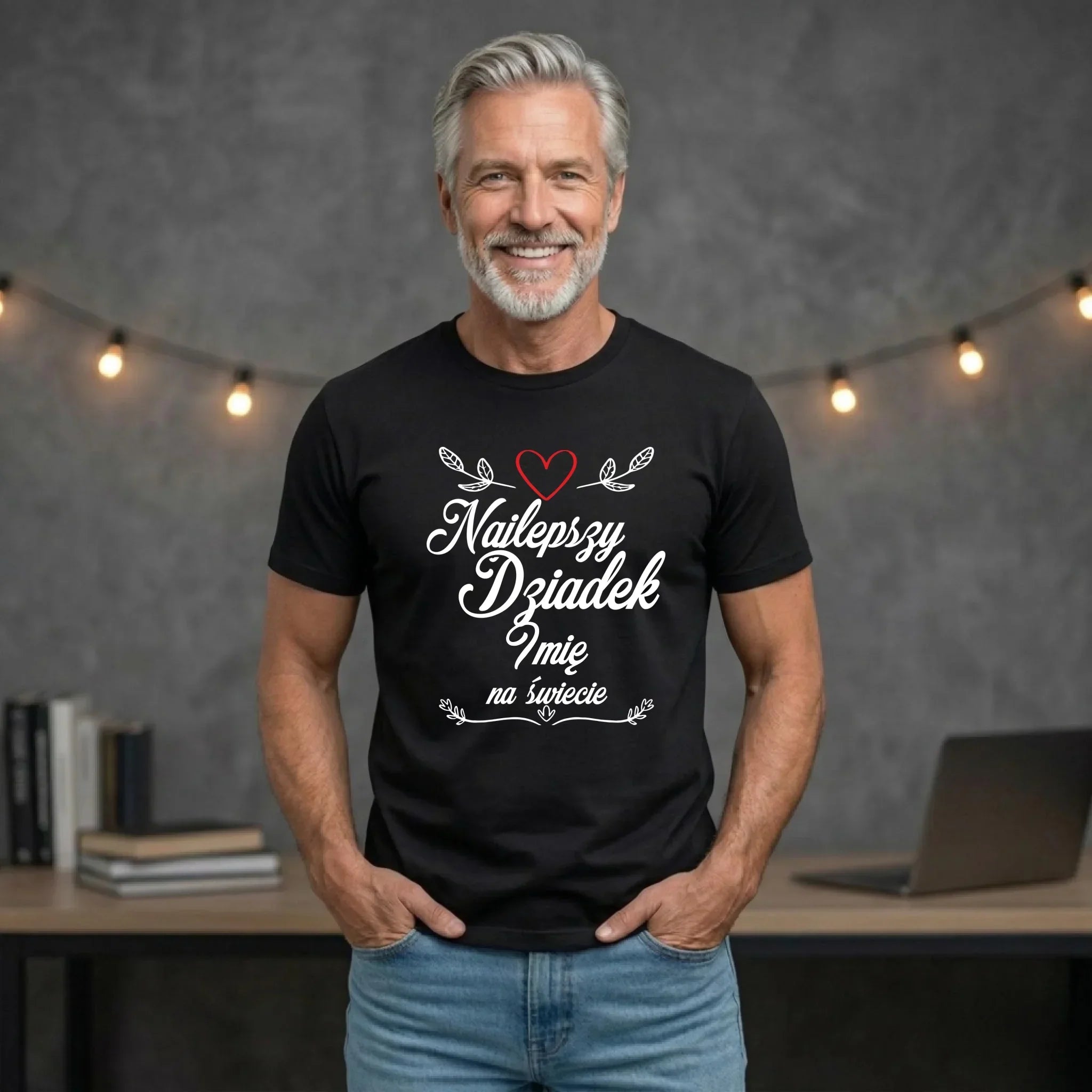 Koszulka dla dziadka - Najlepszy dziadek na Świecie - personalizowana D12 - StoryCups.pl