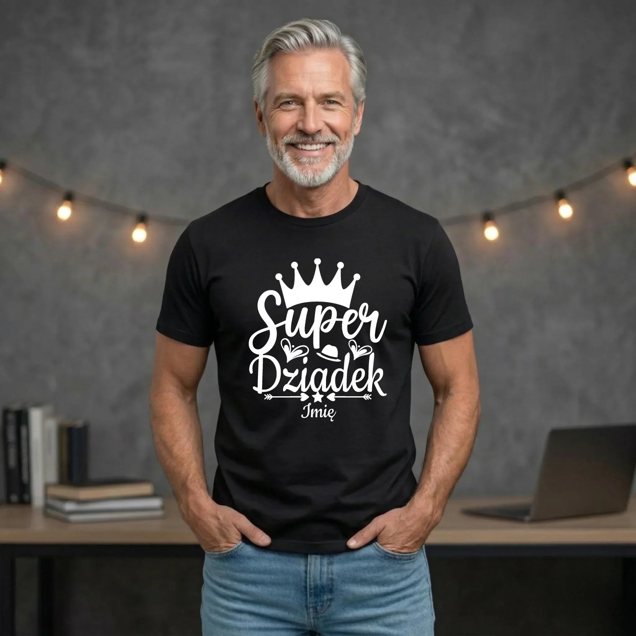 Koszulka dla dziadka - Super Dziadek - personalizowana D03 - StoryCups.pl