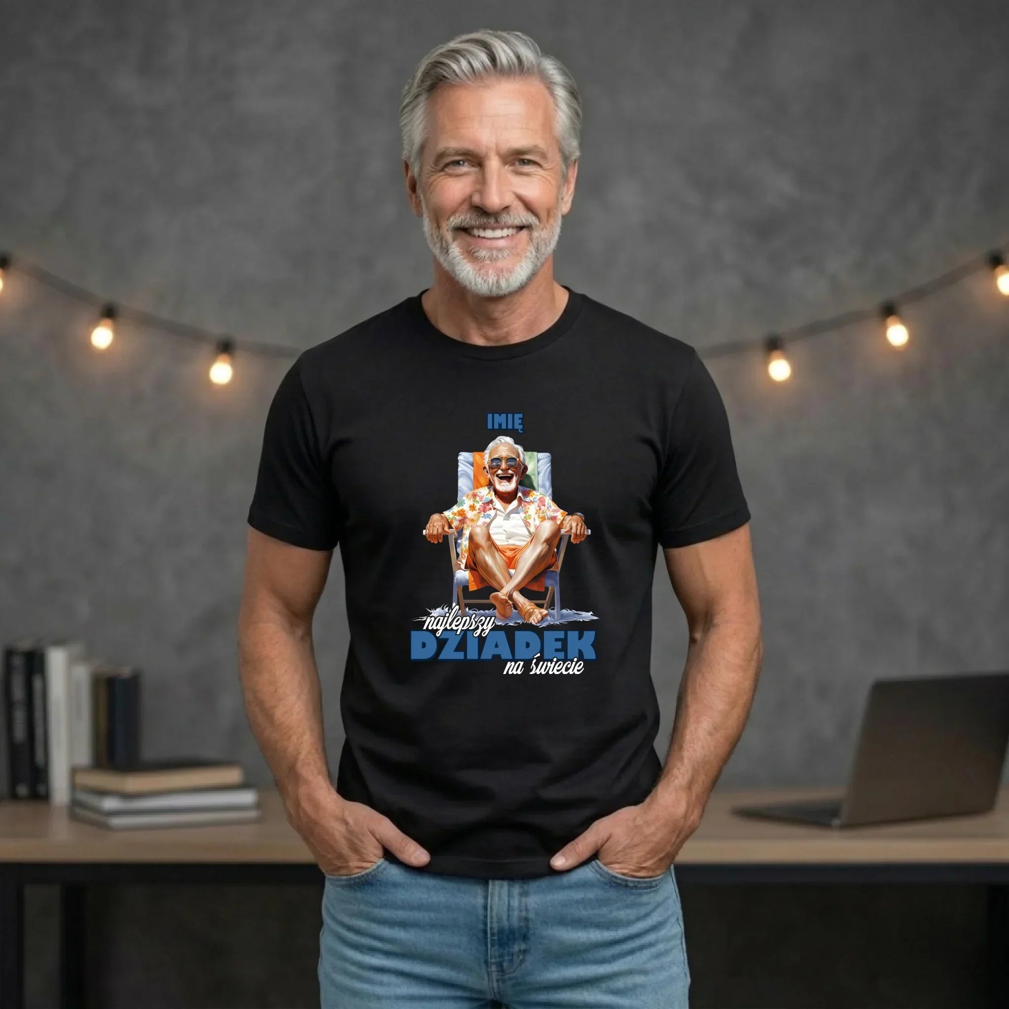 Koszulka dla dziadka - Najlepszy Dziadek na świecie - personalizowana D14 - StoryCups.pl