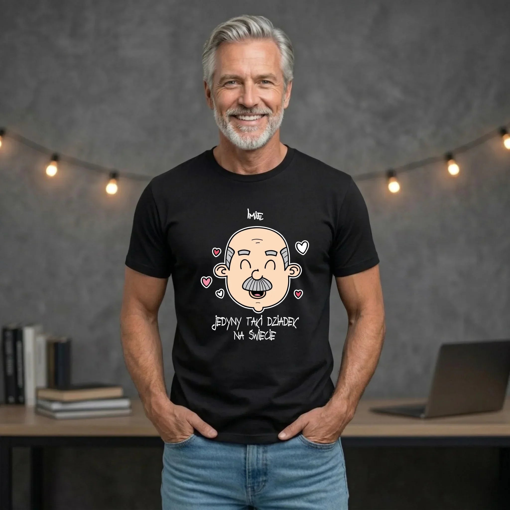 Koszulka dla dziadka - Jedyny taki dziadek na świecie - personalizowana D15 - StoryCups.pl