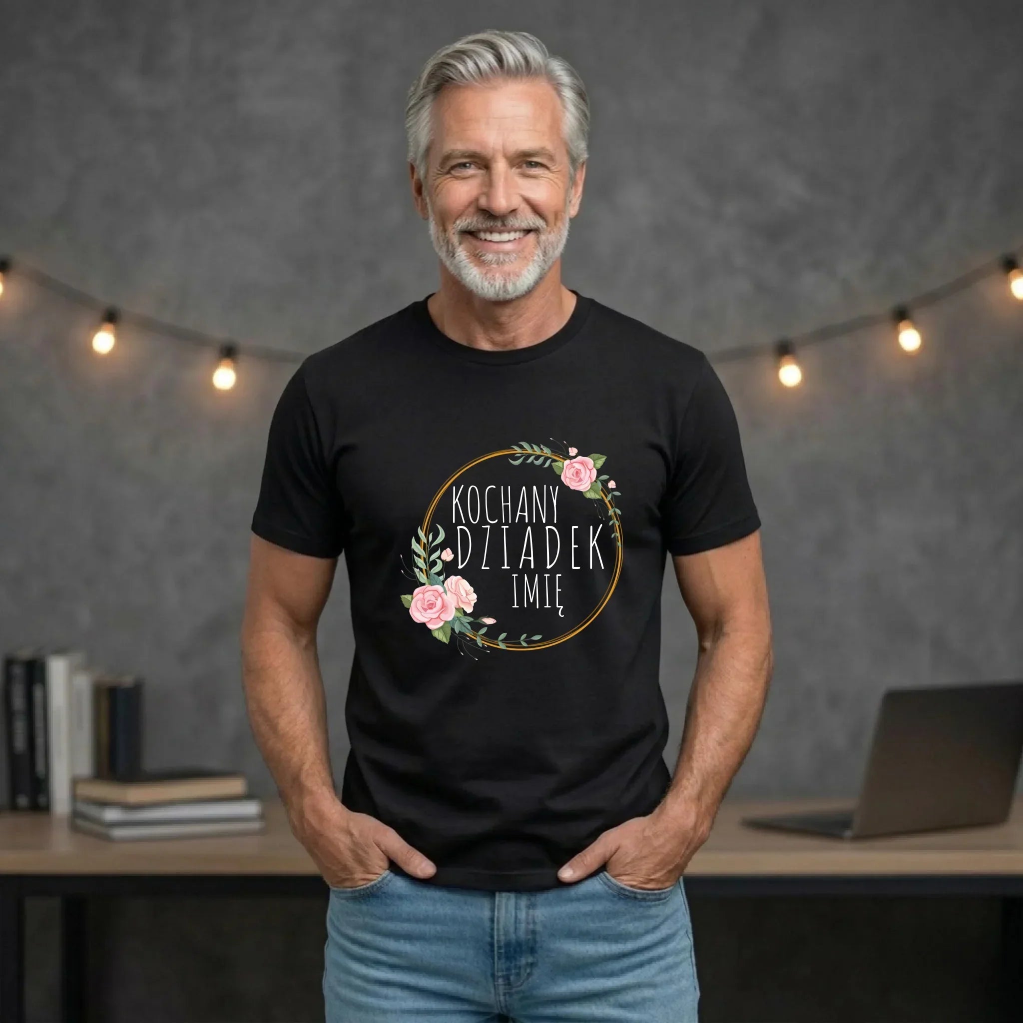 Koszulka dla dziadka - Kochany Dziadek - personalizowana D10 - StoryCups.pl