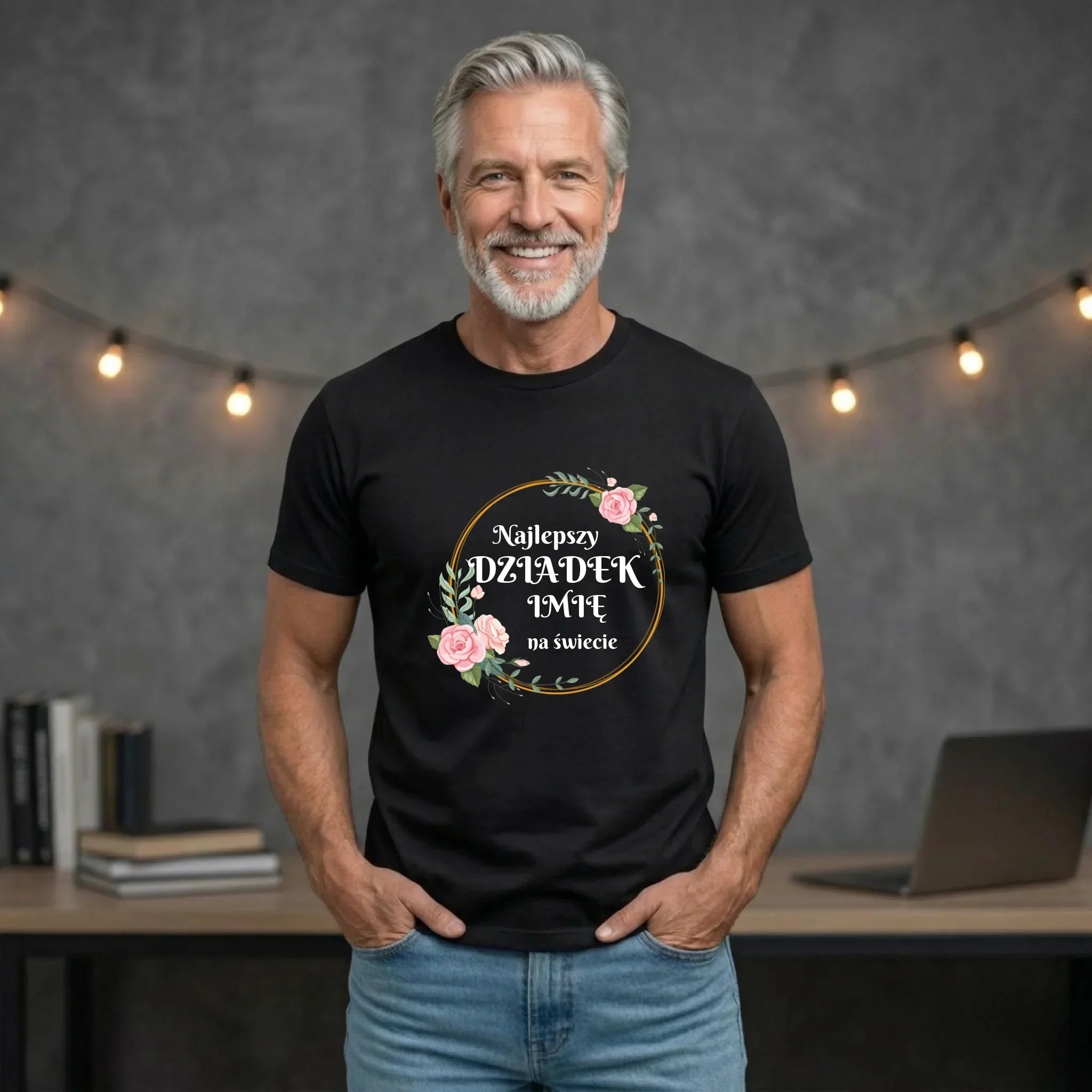 Koszulka dla dziadka - Najlepszy dziadek na Świecie - personalizowana D04 - StoryCups.pl