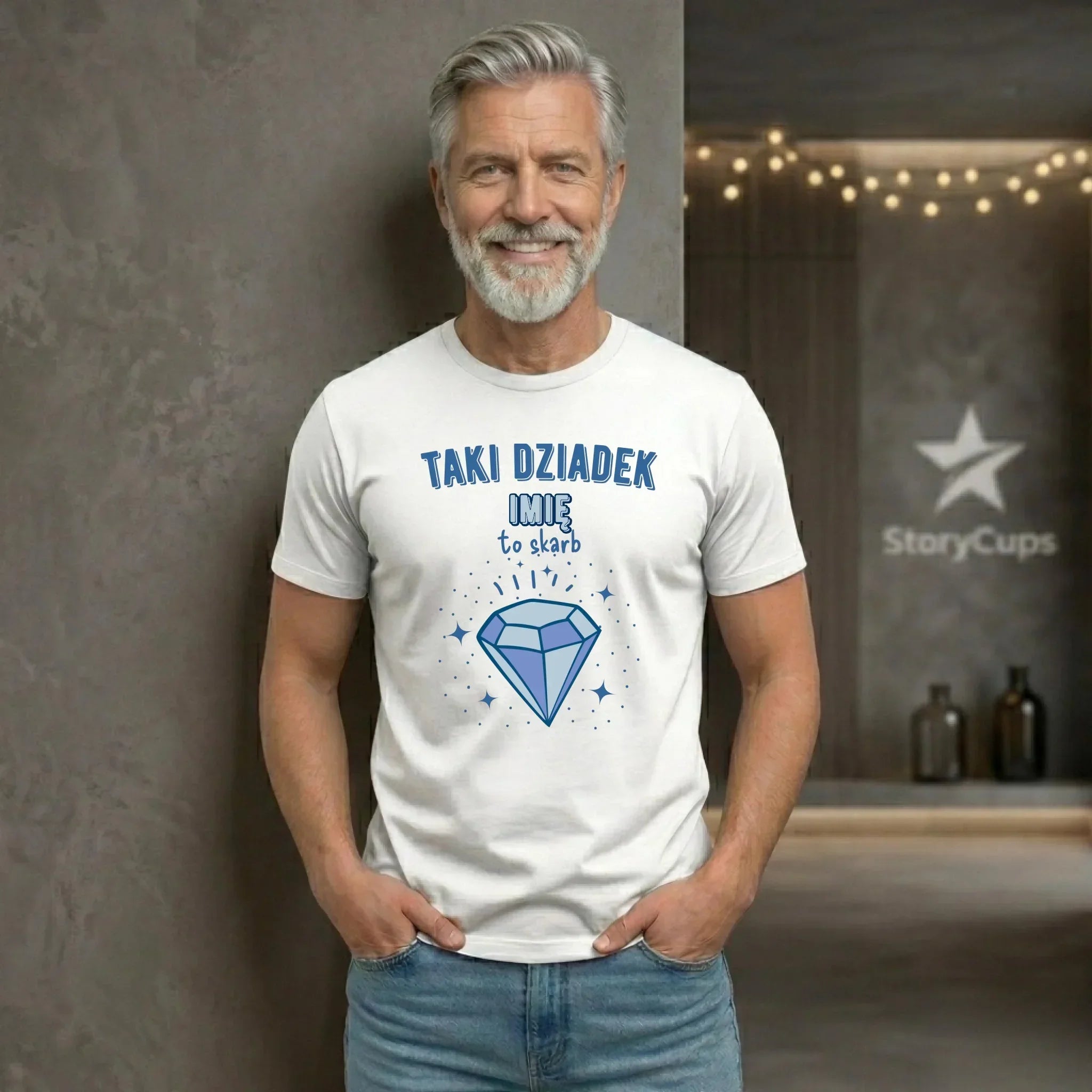 Koszulka dla dziadka - Taki Dziadek to skarb - personalizowana D06 - StoryCups.pl