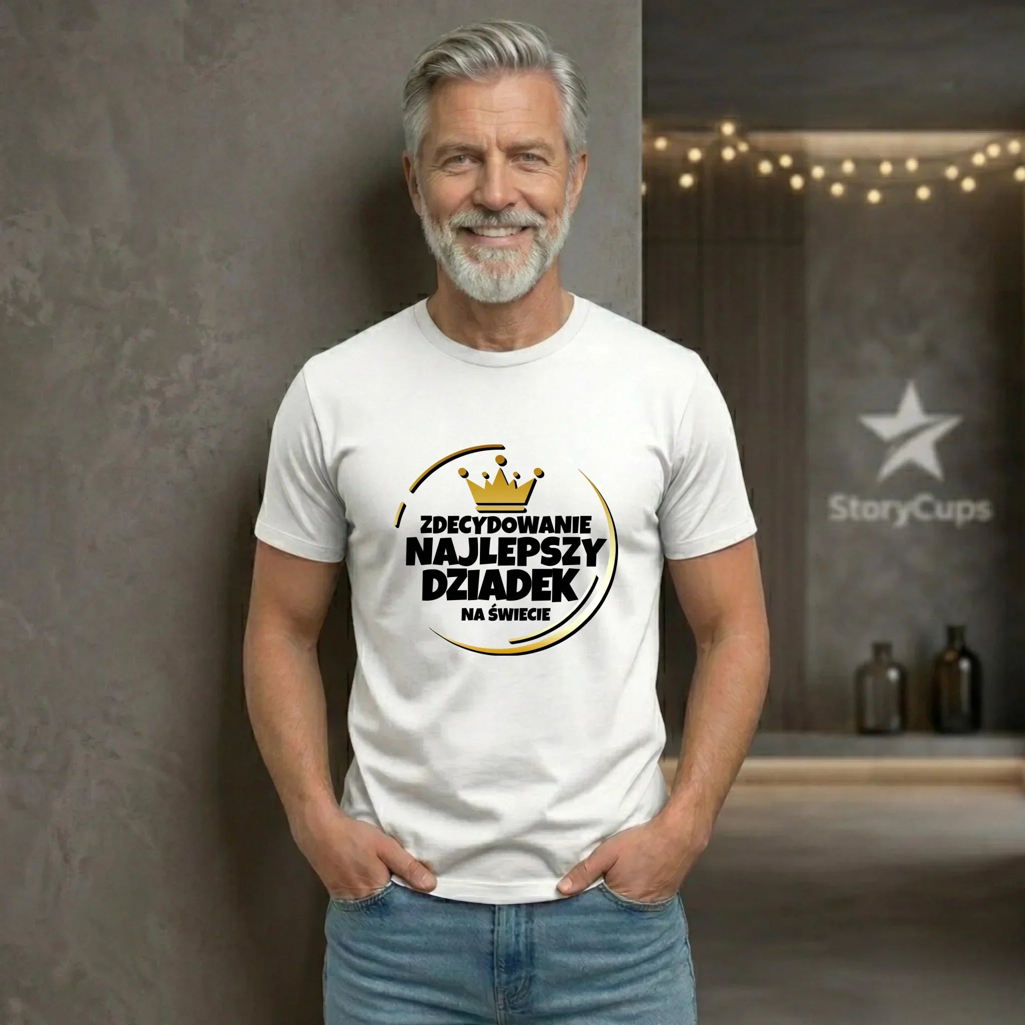 Koszulka dla dziadka - Zdecydowanie najlepszy dziadek D32 - StoryCups.pl