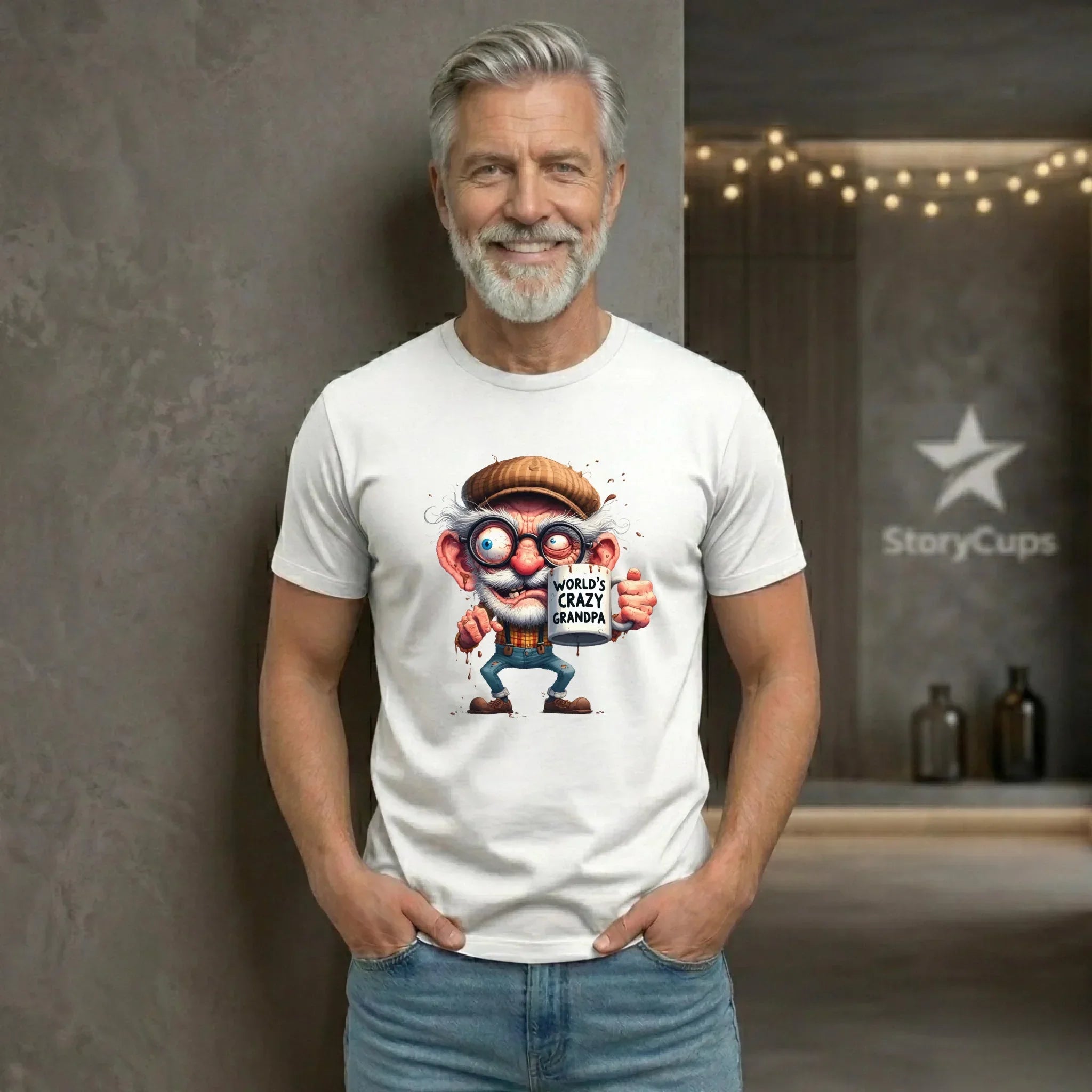 Koszulka dla dziadka - Crazy grandpa D38 - StoryCups.pl