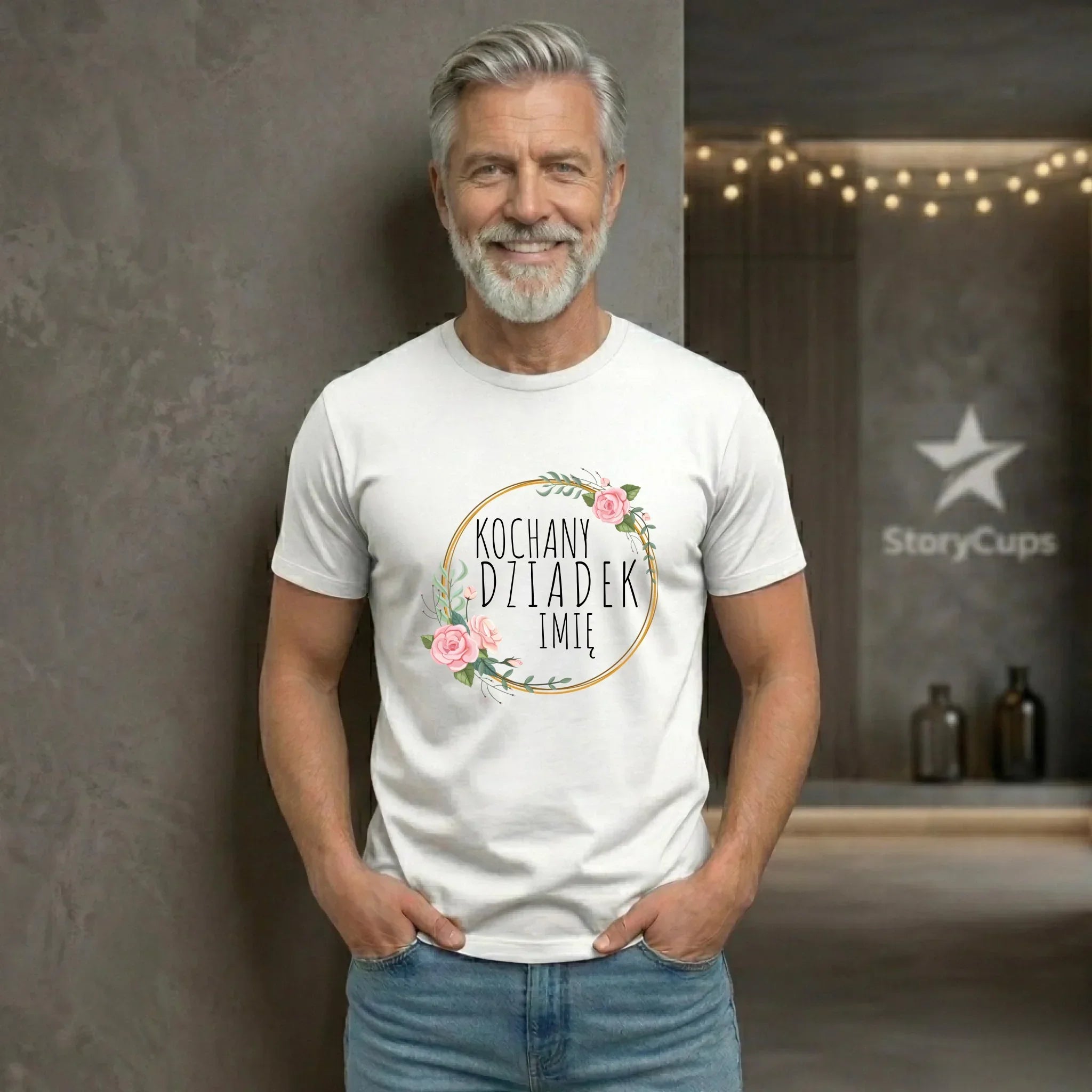 Koszulka dla dziadka - Kochany Dziadek - personalizowana D10 - StoryCups.pl