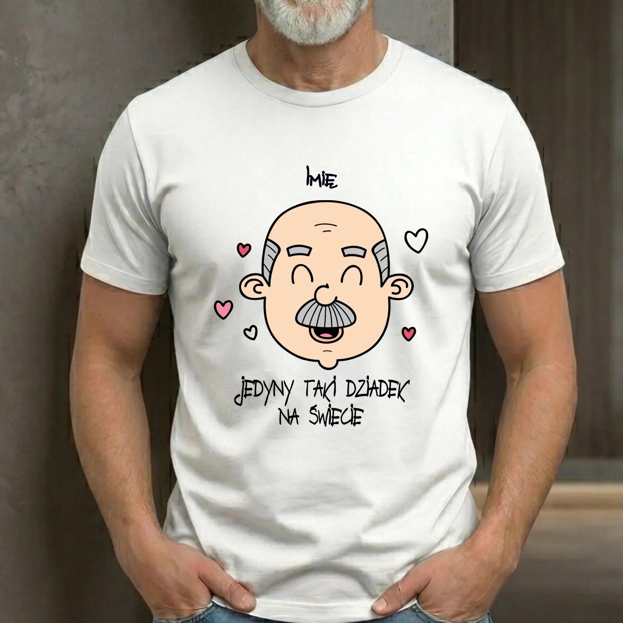 Koszulka dla dziadka - Jedyny taki dziadek na świecie - personalizowana D15 - StoryCups.pl