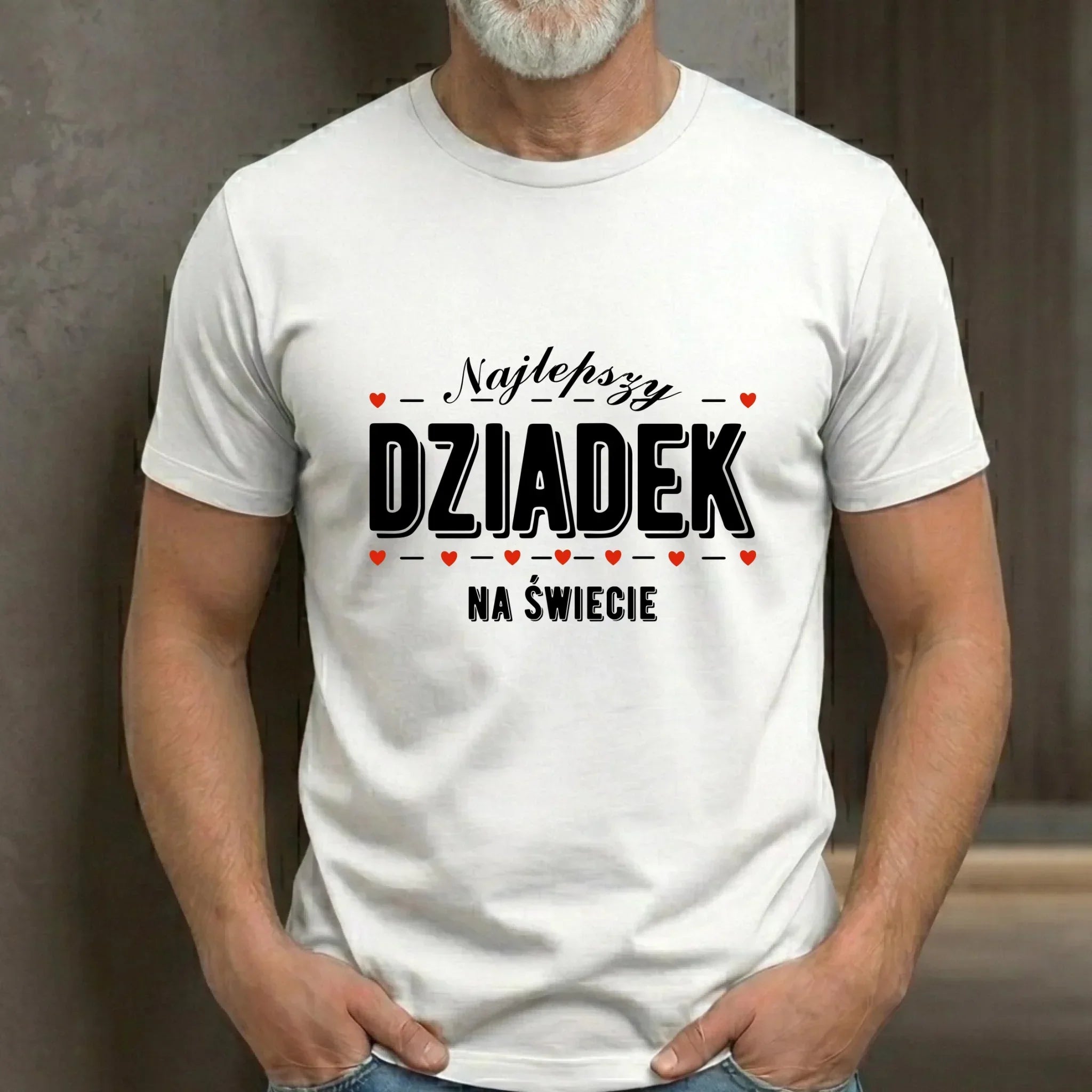 Koszulka dla dziadka - Najlepszy dziadek na świecie D23 - StoryCups.pl