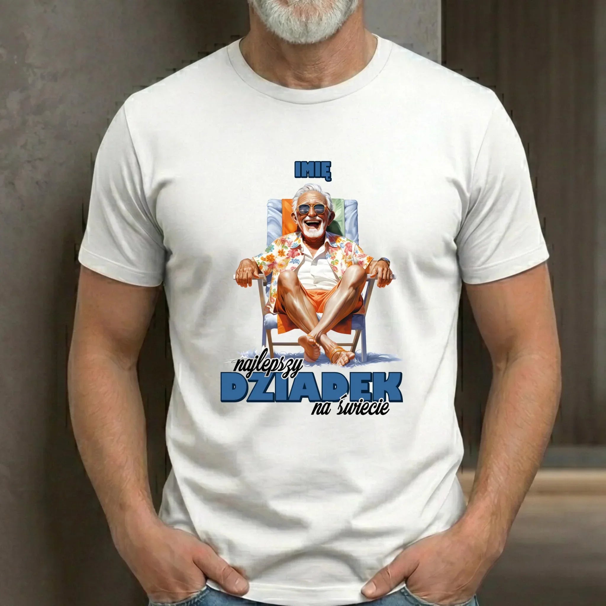 Koszulka dla dziadka - Najlepszy Dziadek na świecie - personalizowana D14 - StoryCups.pl
