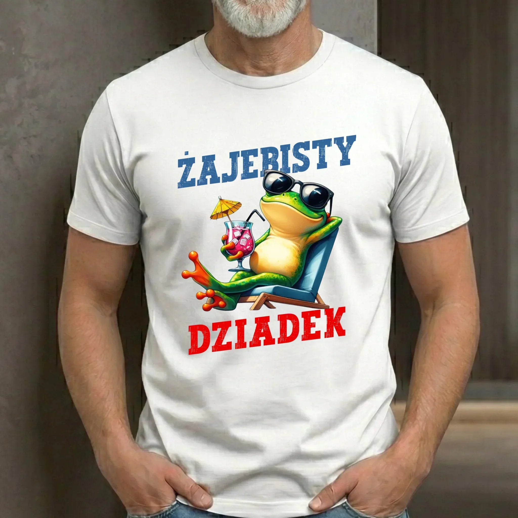 Koszulka dla dziadka - Żajebisty dziadek D27 - StoryCups.pl
