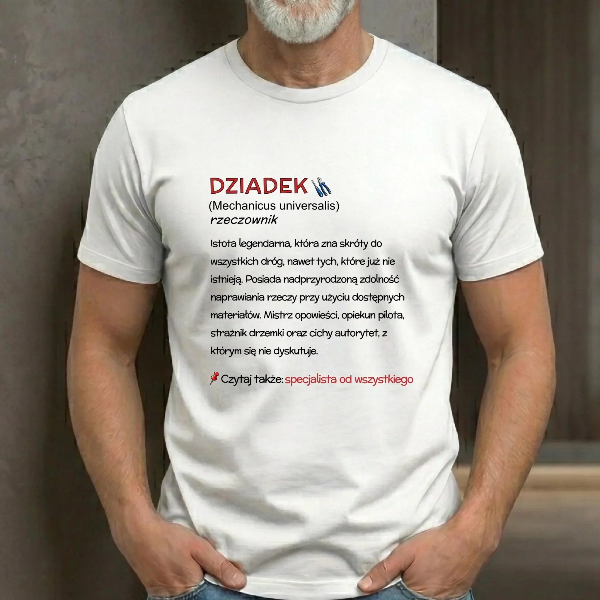 Koszulka dla dziadka - Dziadek śmieszna definicja D43 - StoryCups.pl