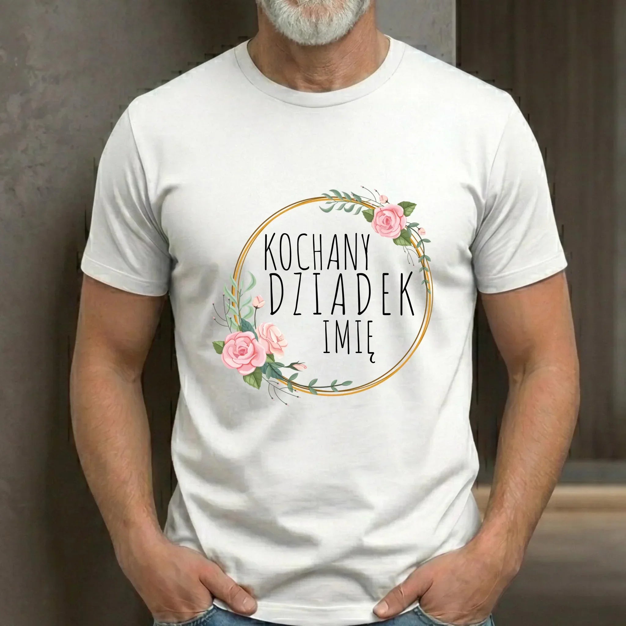 Koszulka dla dziadka - Kochany Dziadek - personalizowana D10 - StoryCups.pl