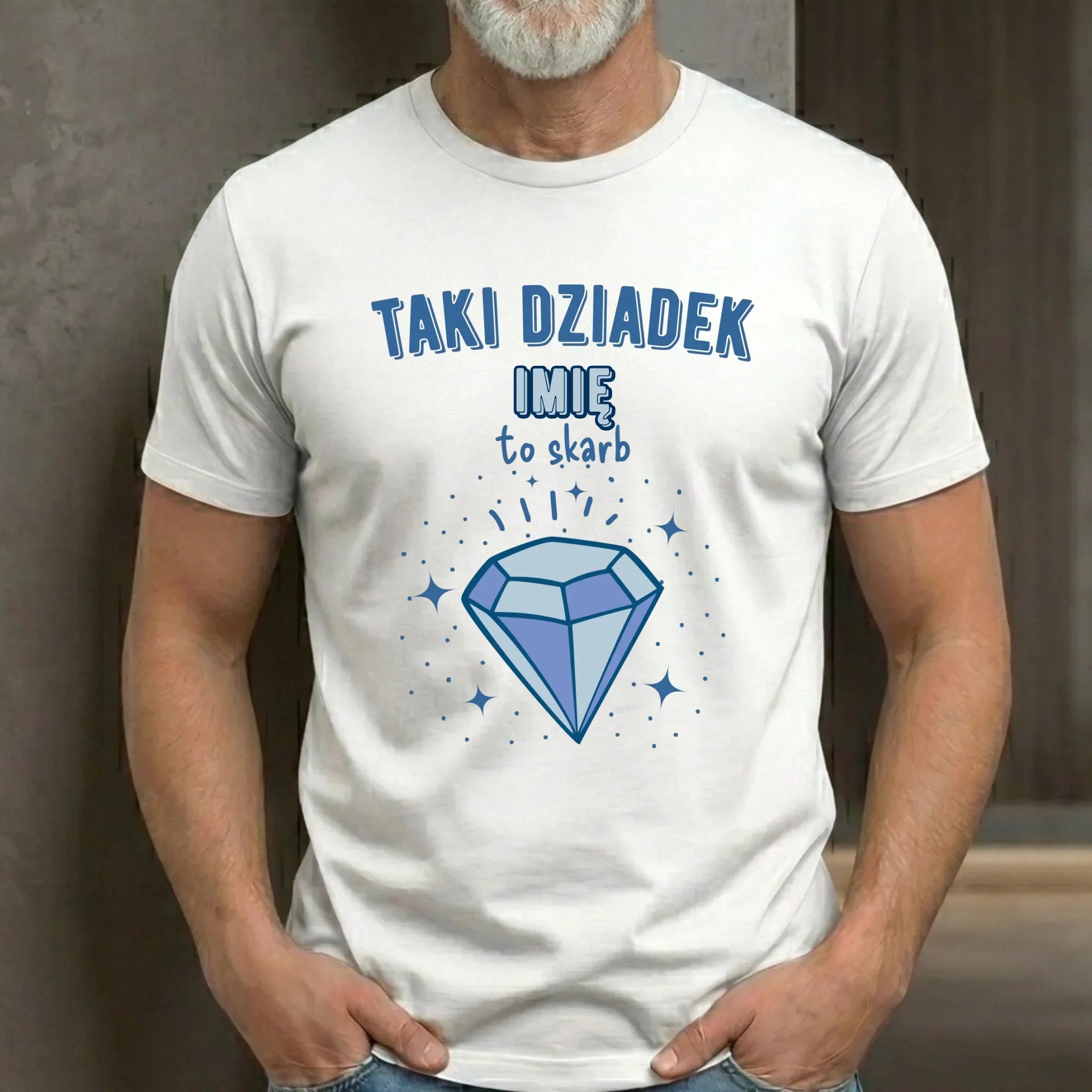 Koszulka dla dziadka - Taki Dziadek to skarb - personalizowana D06 - StoryCups.pl