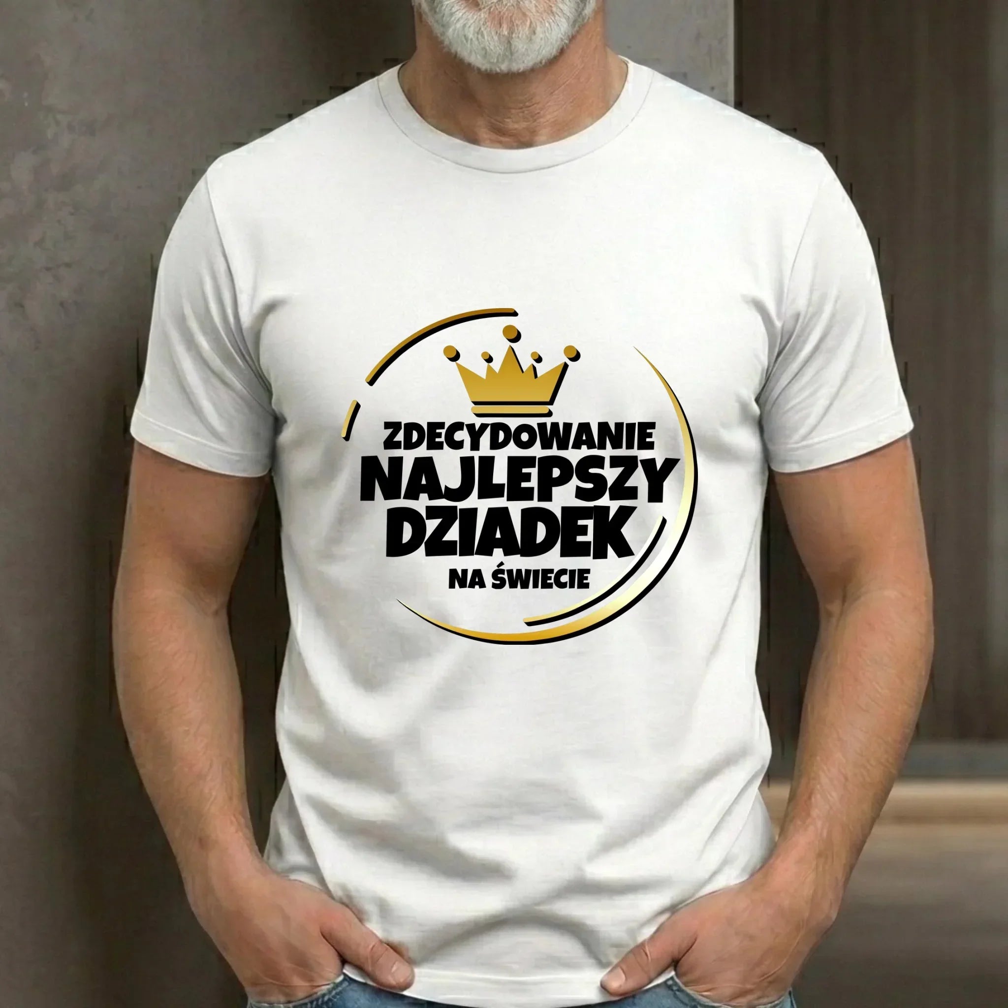 Koszulka dla dziadka - Zdecydowanie najlepszy dziadek D32 - StoryCups.pl