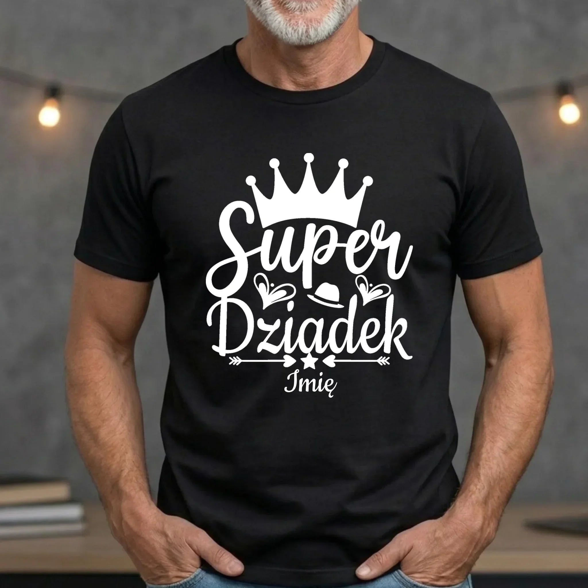 Koszulka dla dziadka - Super Dziadek - personalizowana D03 - StoryCups.pl