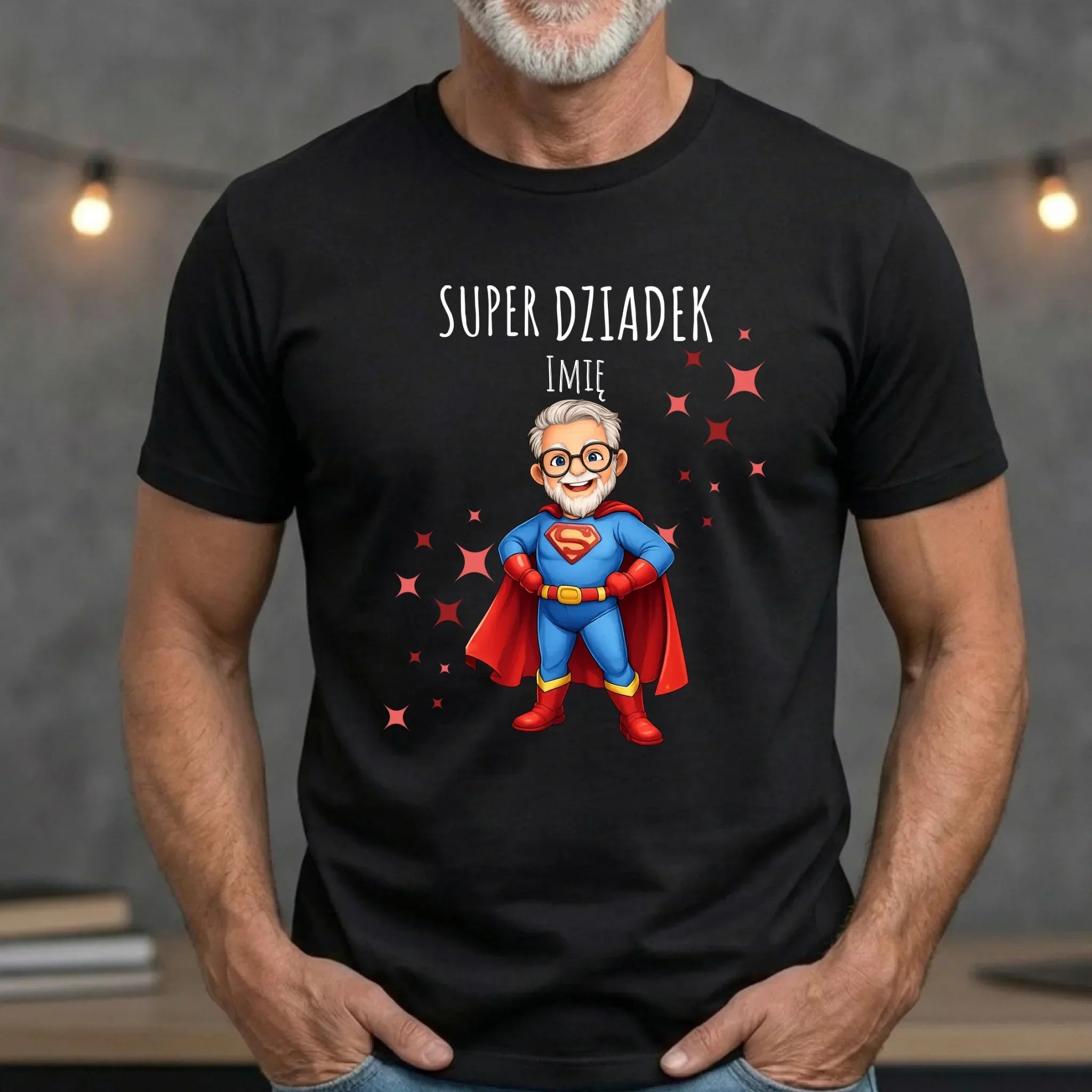 Koszulka dla dziadka - Super Dziadek - personalizowana D02 - StoryCups.pl