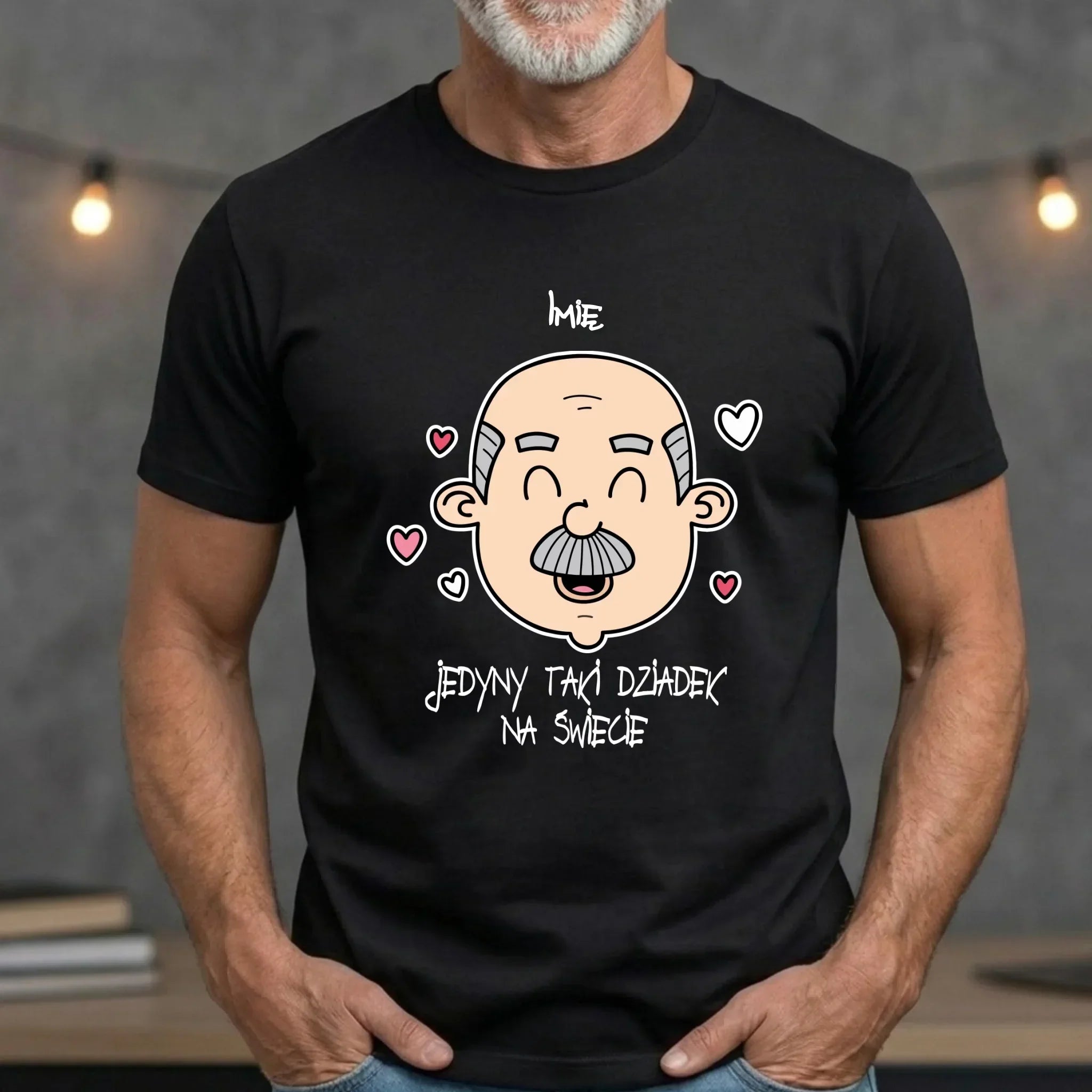 Koszulka dla dziadka - Jedyny taki dziadek na świecie - personalizowana D15 - StoryCups.pl