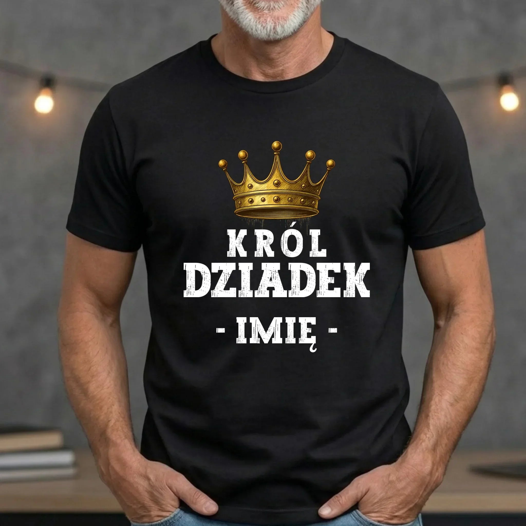 Koszulka dla dziadka - Król Dziadek - personalizowana D17 - StoryCups.pl