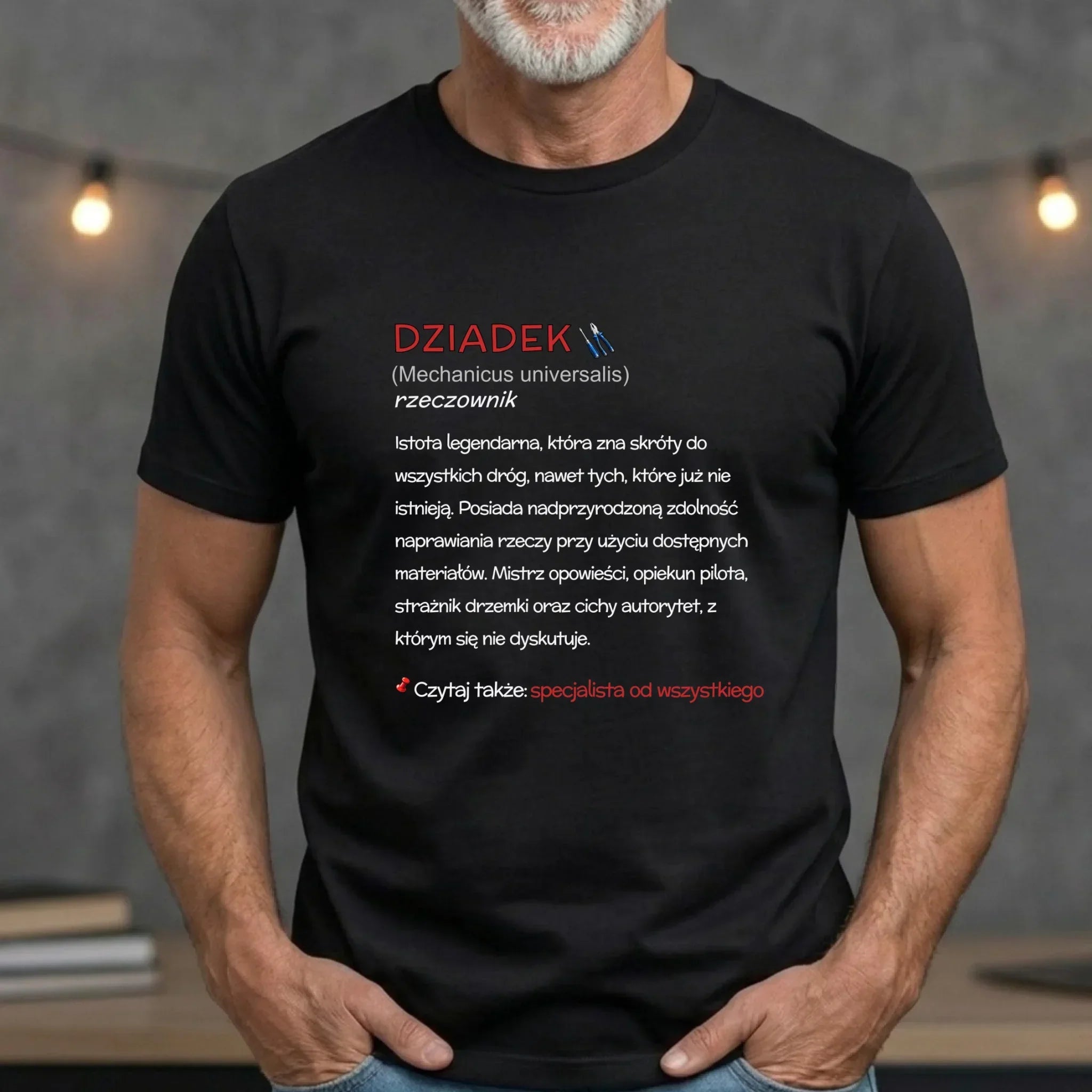 Koszulka dla dziadka - Dziadek śmieszna definicja D43 - StoryCups.pl