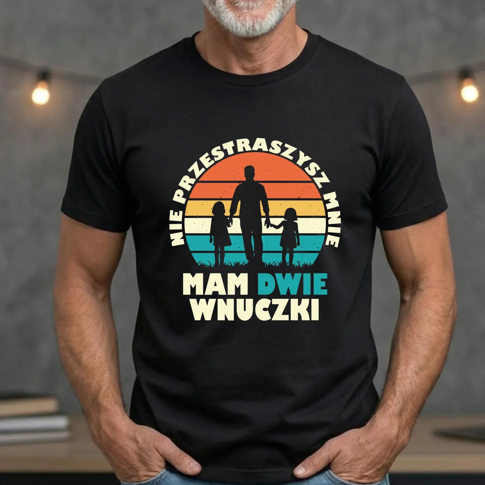 Koszulka dla dziadka - Nie przestraszysz mnie mam dwie wnuczki D41 - StoryCups.pl