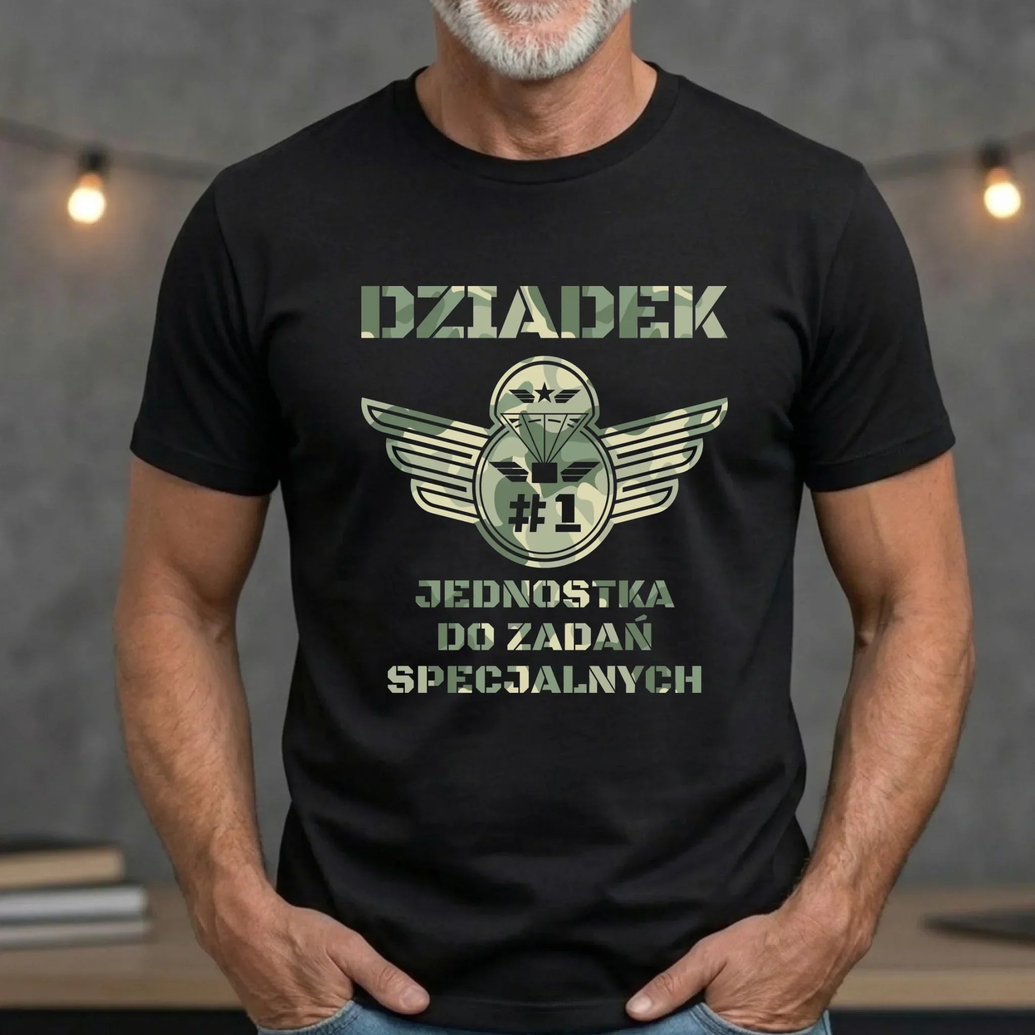 Koszulka dla dziadka - Dziadek jednostka do zadań specjalnych D31 - StoryCups.pl